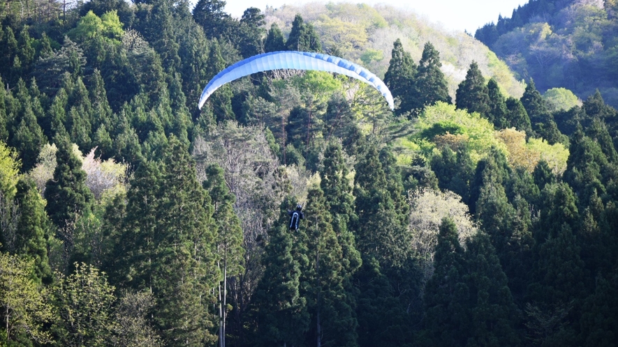 *パラグライダーで森林の上空から♪ご希望の方はお問合せください