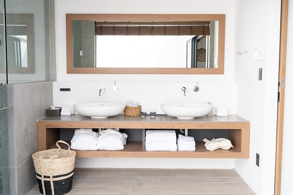 ゆったりと使える洗面化粧台