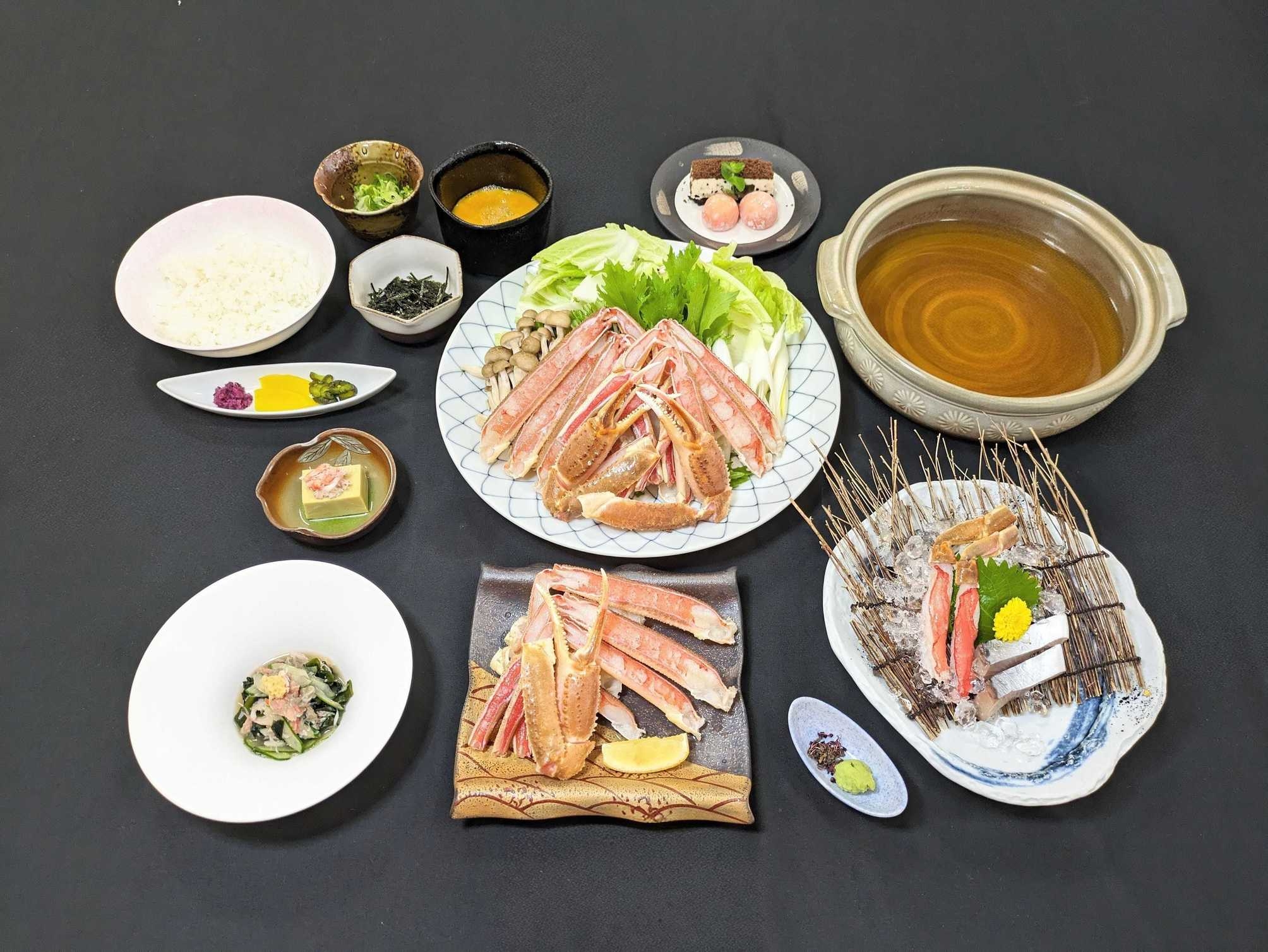 【早期割30/さき楽】【夕食・朝食付】絶景グランピング　天橋立ビュー・特撰　王道のズワイ蟹フルコース