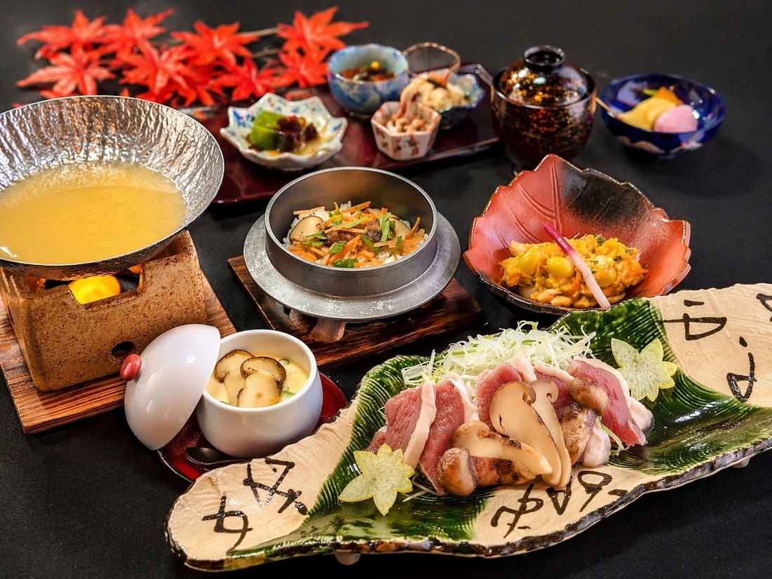 【夕食・朝食付】旬や地産の高級食材に料理長が贅を尽くしたご夕食！特撰会席