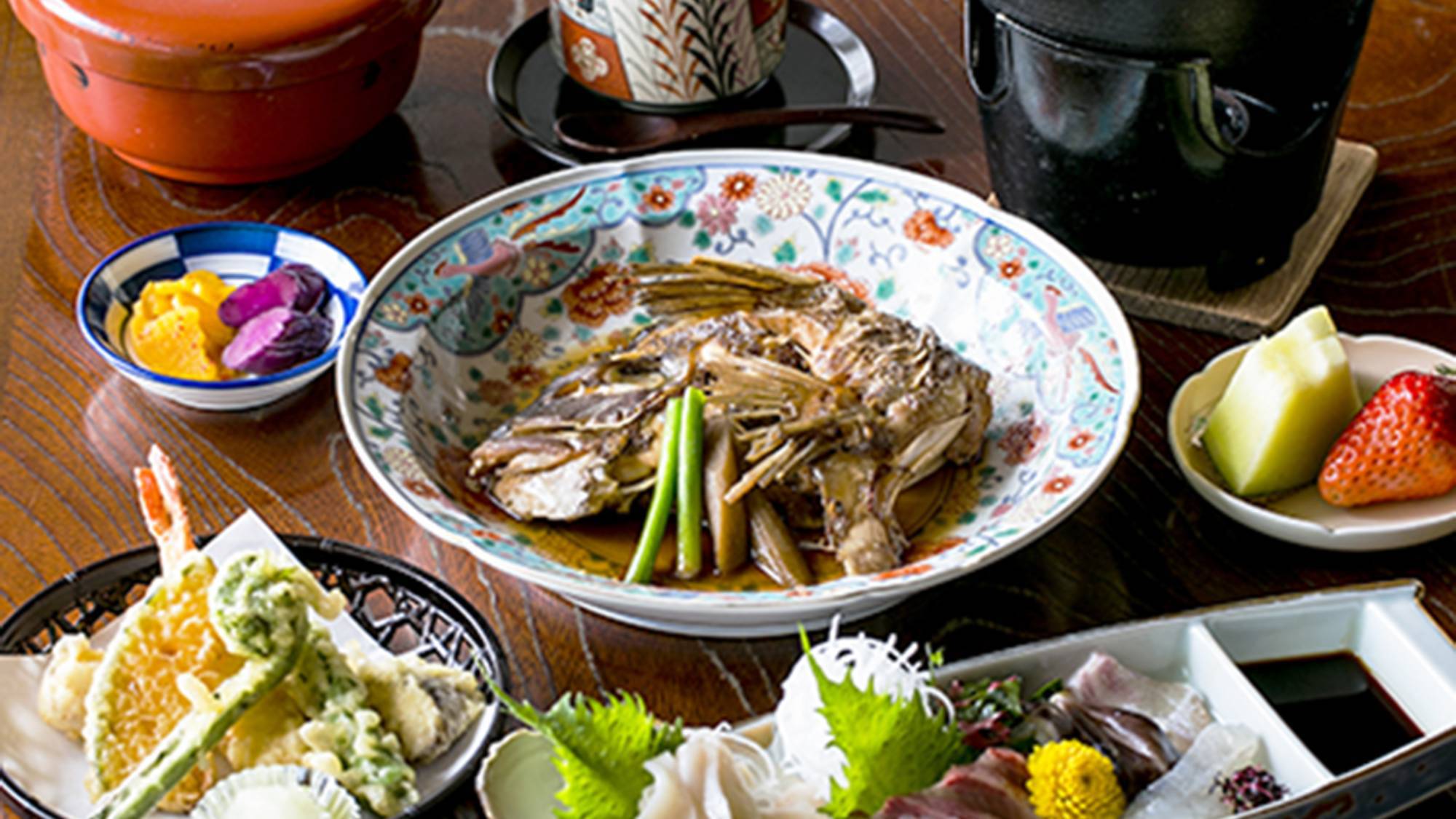 ■□2食付□■新鮮なお魚をお届け！お刺身と煮付けなど地元食材を使用した和食膳