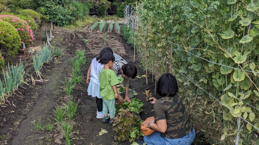 【1日1組限定】旬の野菜を収穫して農家さん宅でいただく、心温まる農家夕食体験付き宿泊プラン＜2食付＞