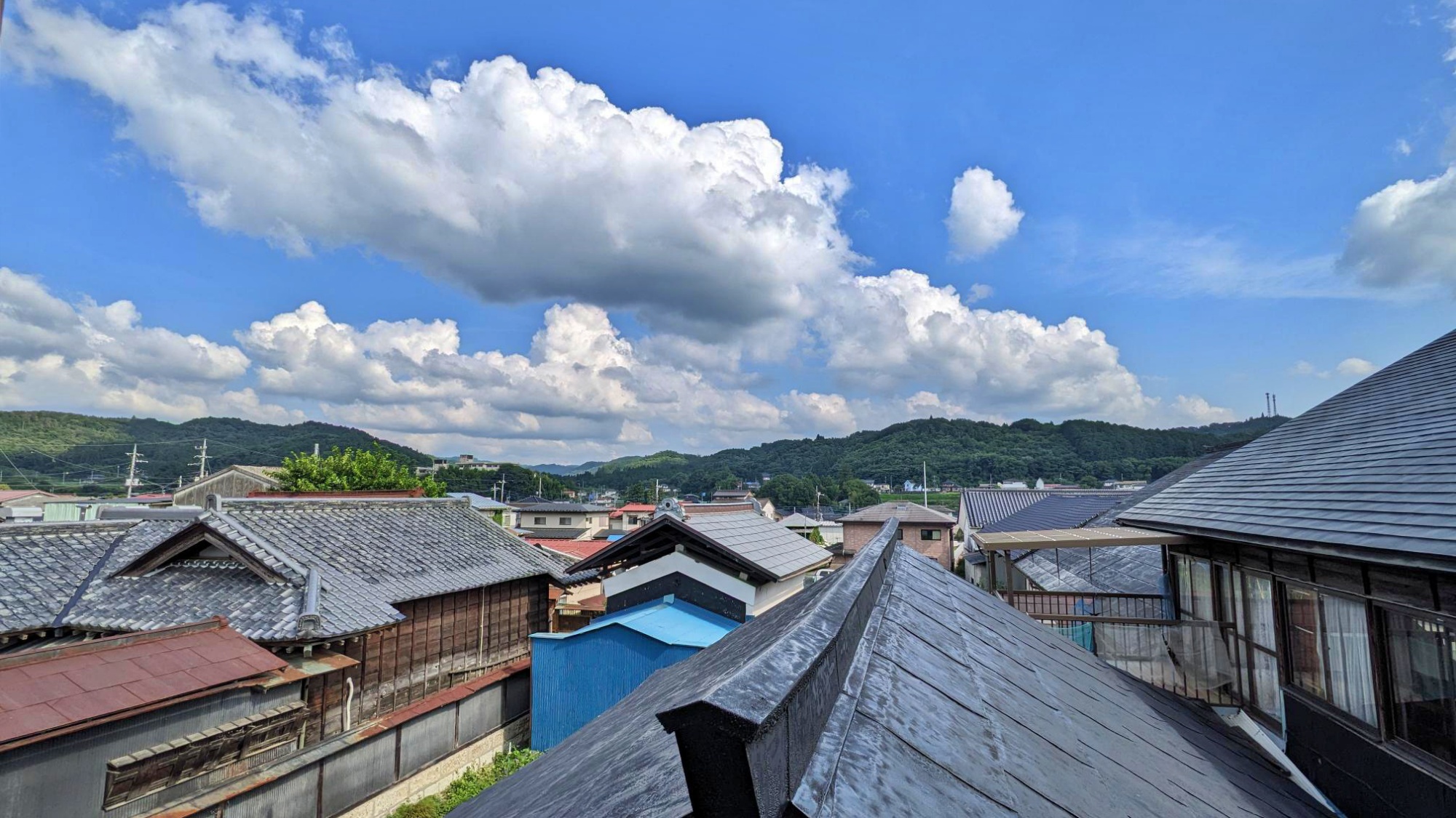 【プライベートサウナ】2階リラックスルームからの景色。