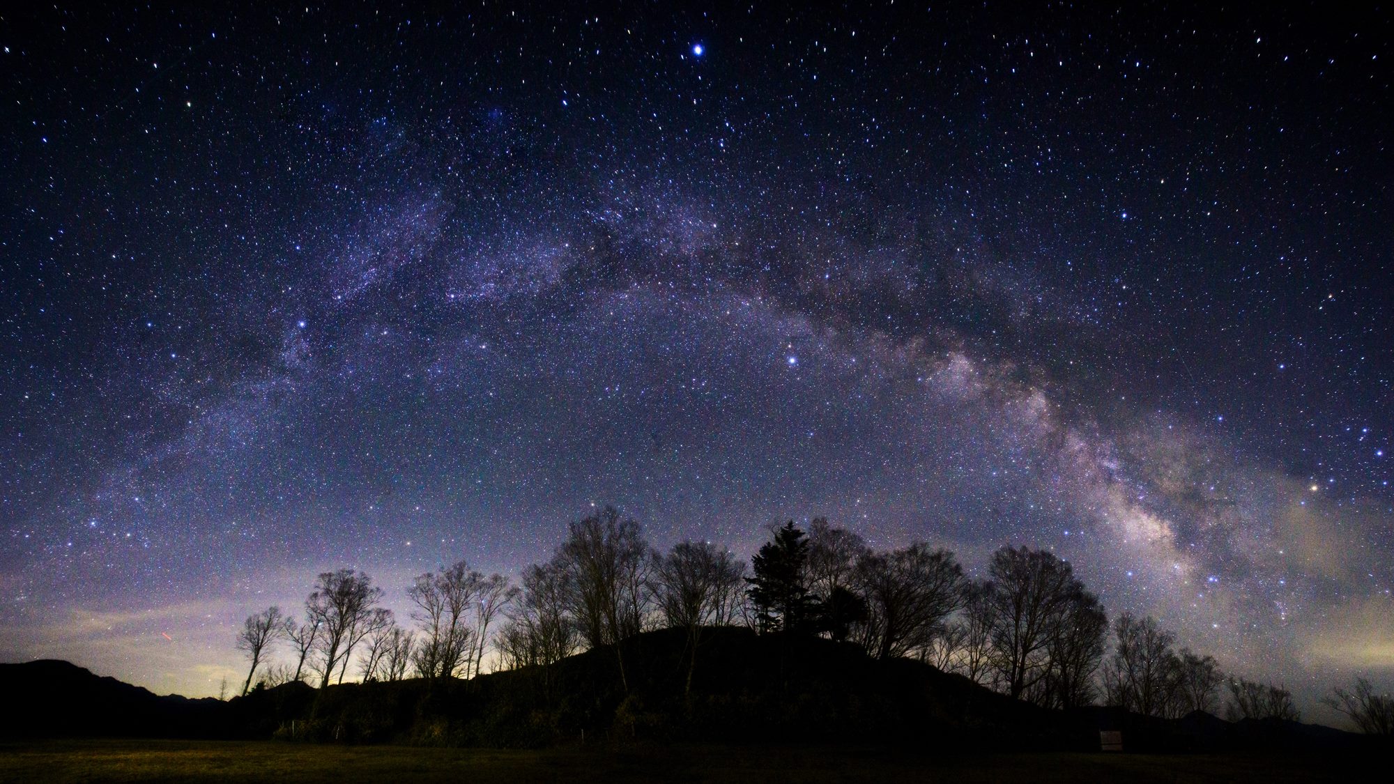 *当館から見える星空／日本で有数の星空の聖地