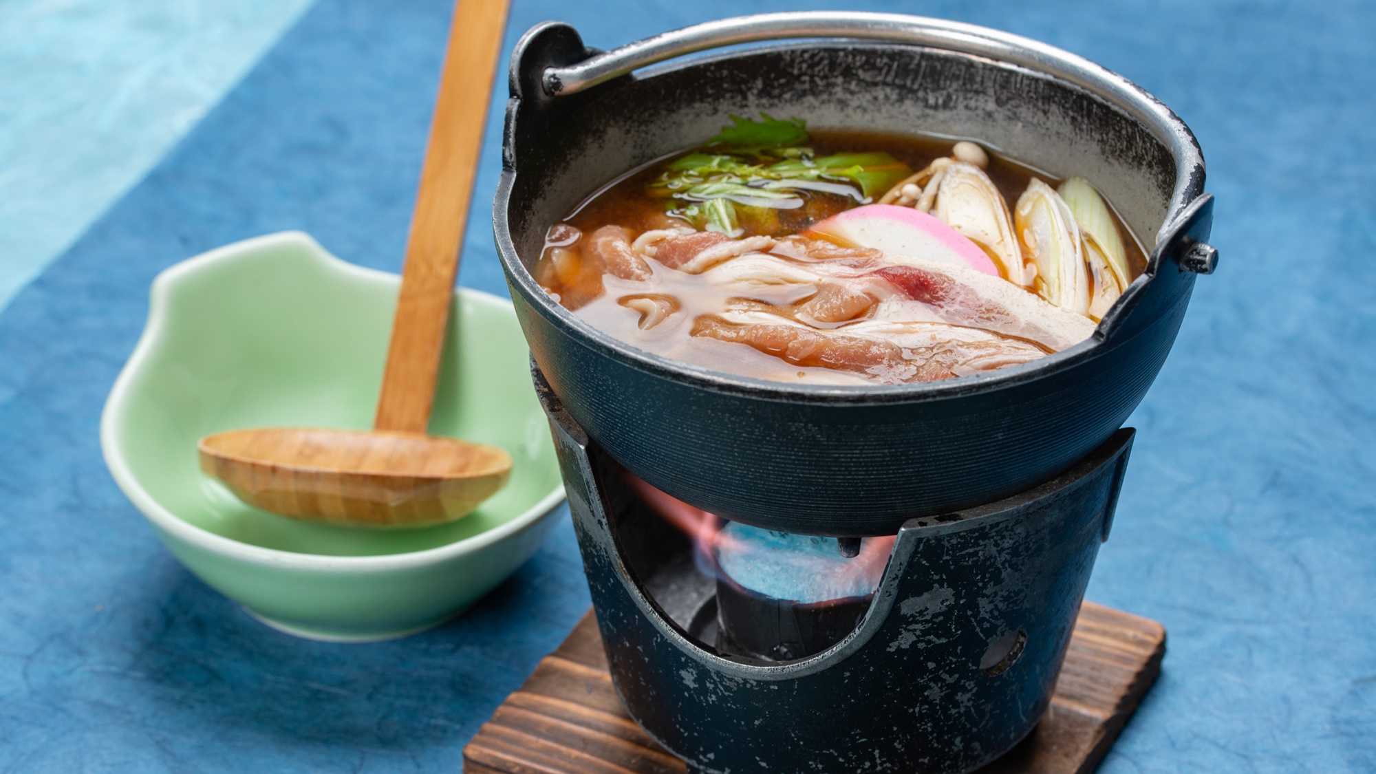 *夕食一例／豚の土手鍋