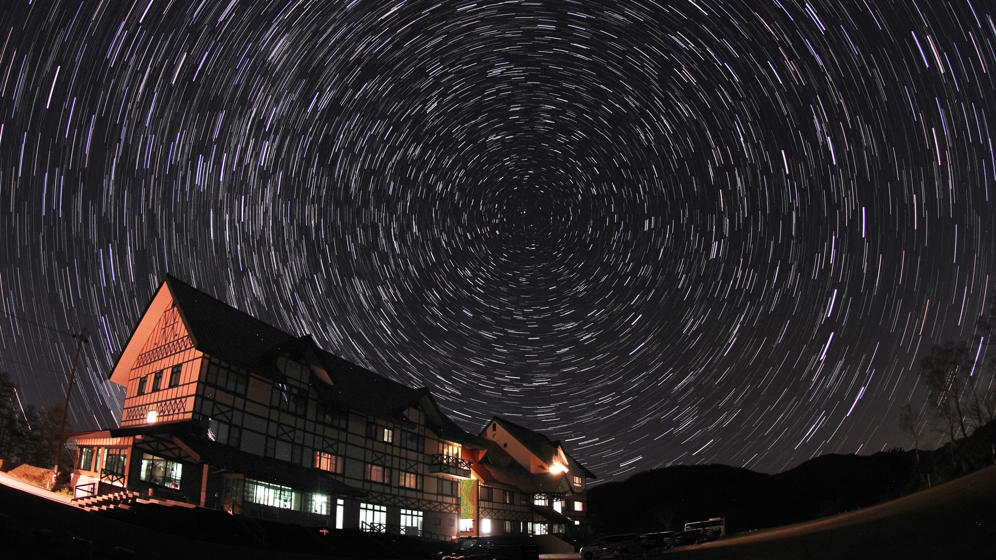 *当館から見える星空／日本で有数の星空の聖地