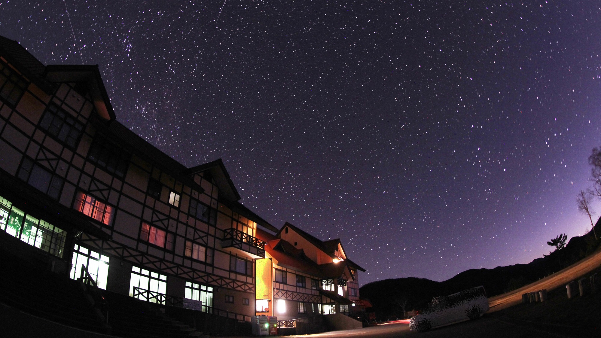 *当館から見える星空／日本で有数の星空の聖地