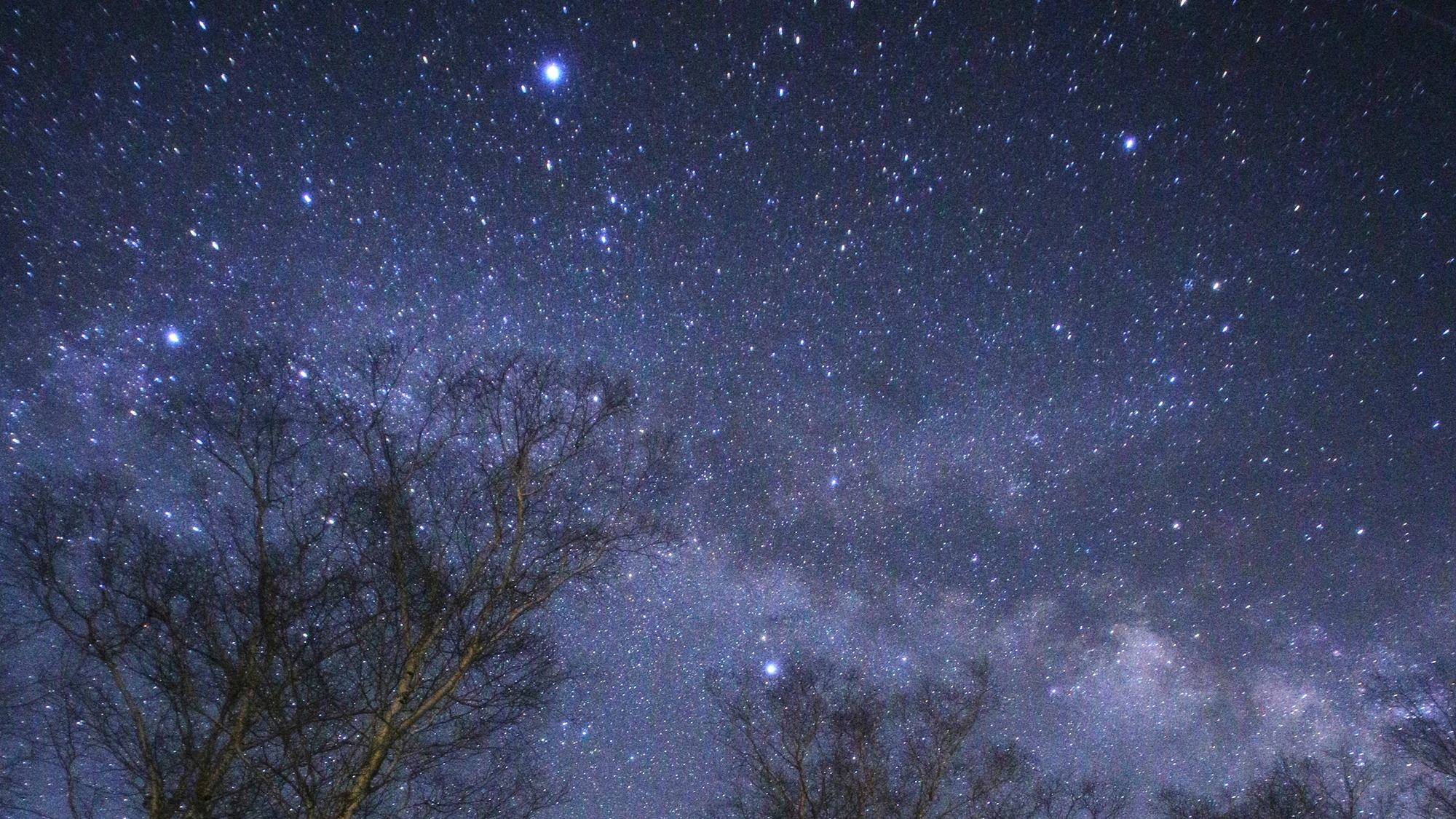 *当館から見える星空／日本で有数の星空の聖地