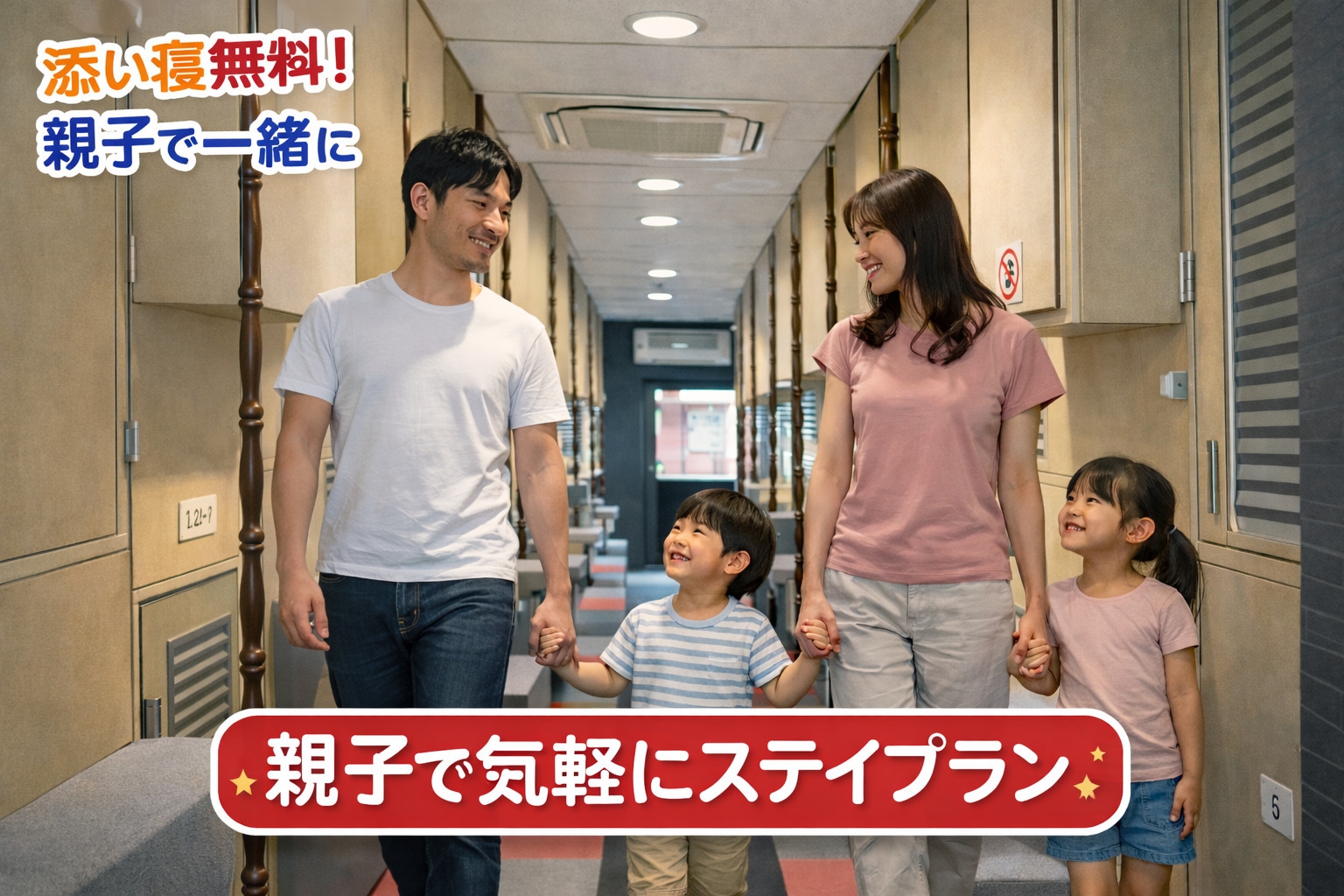 ★添い寝がお得★親子で気軽にステイプラン（素泊まり）