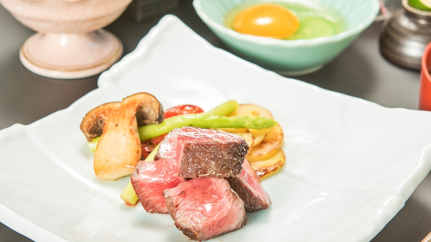 *【ご夕食一例】島根和牛のステーキ