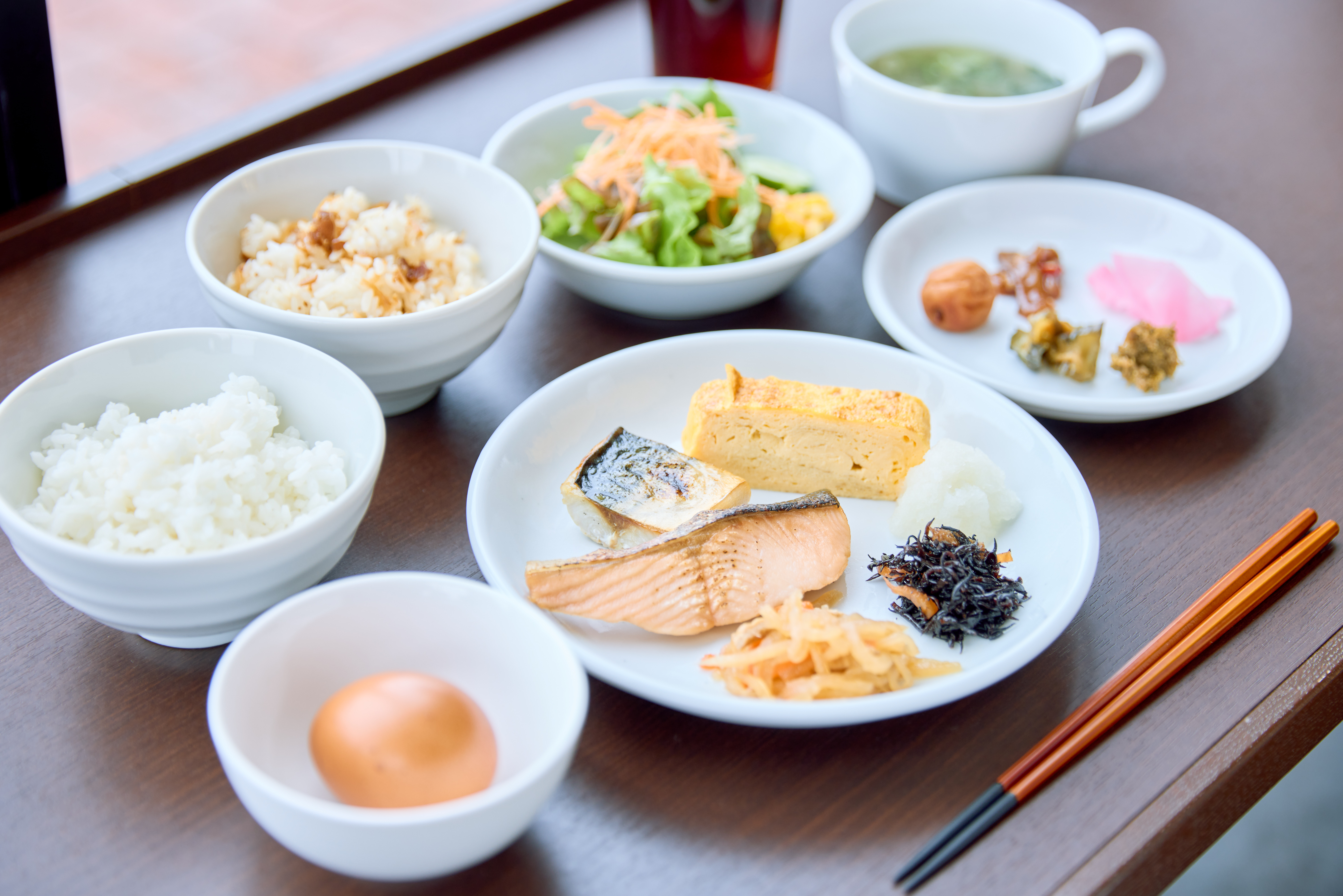 朝食盛り合わせ【和食】