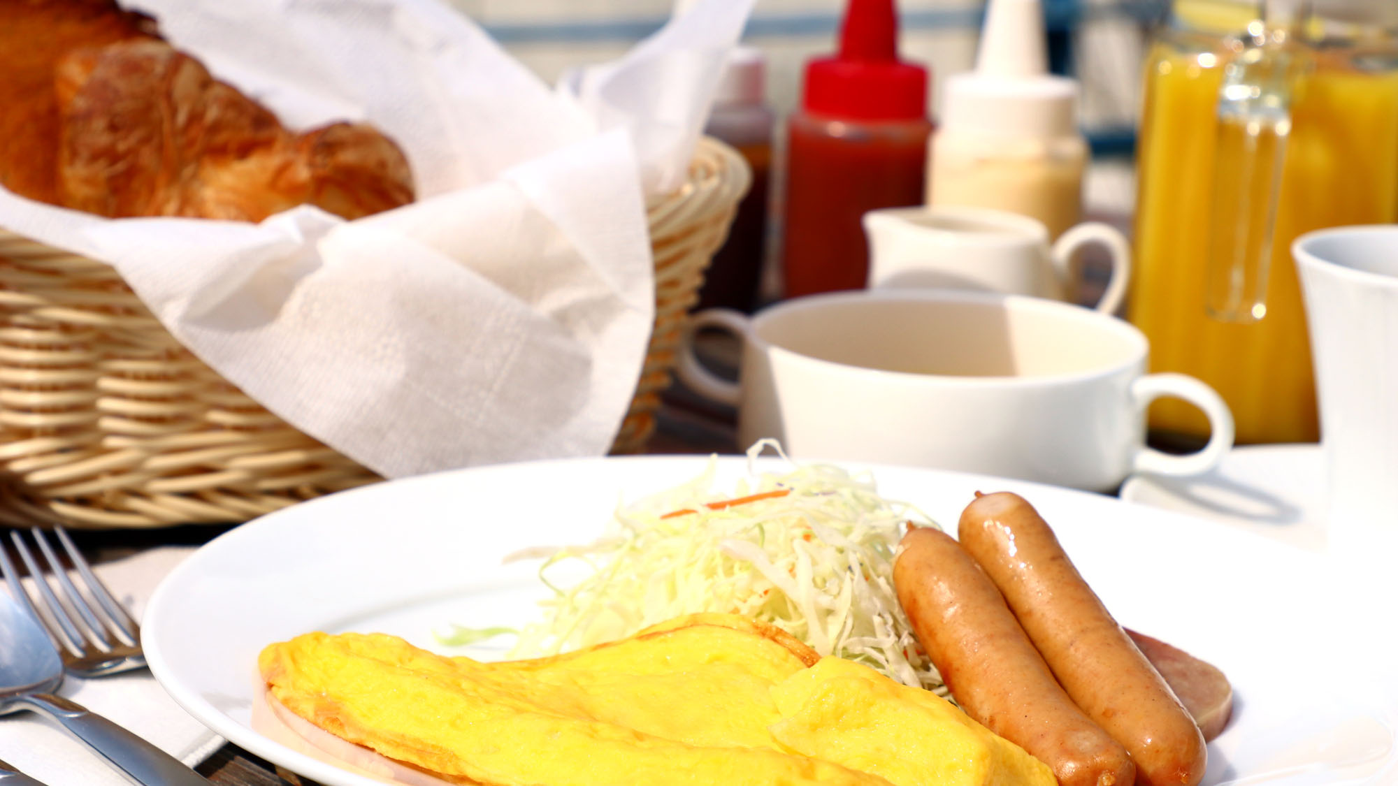 朝食◆天気が良い日はテラスで♪（1日3組限定）