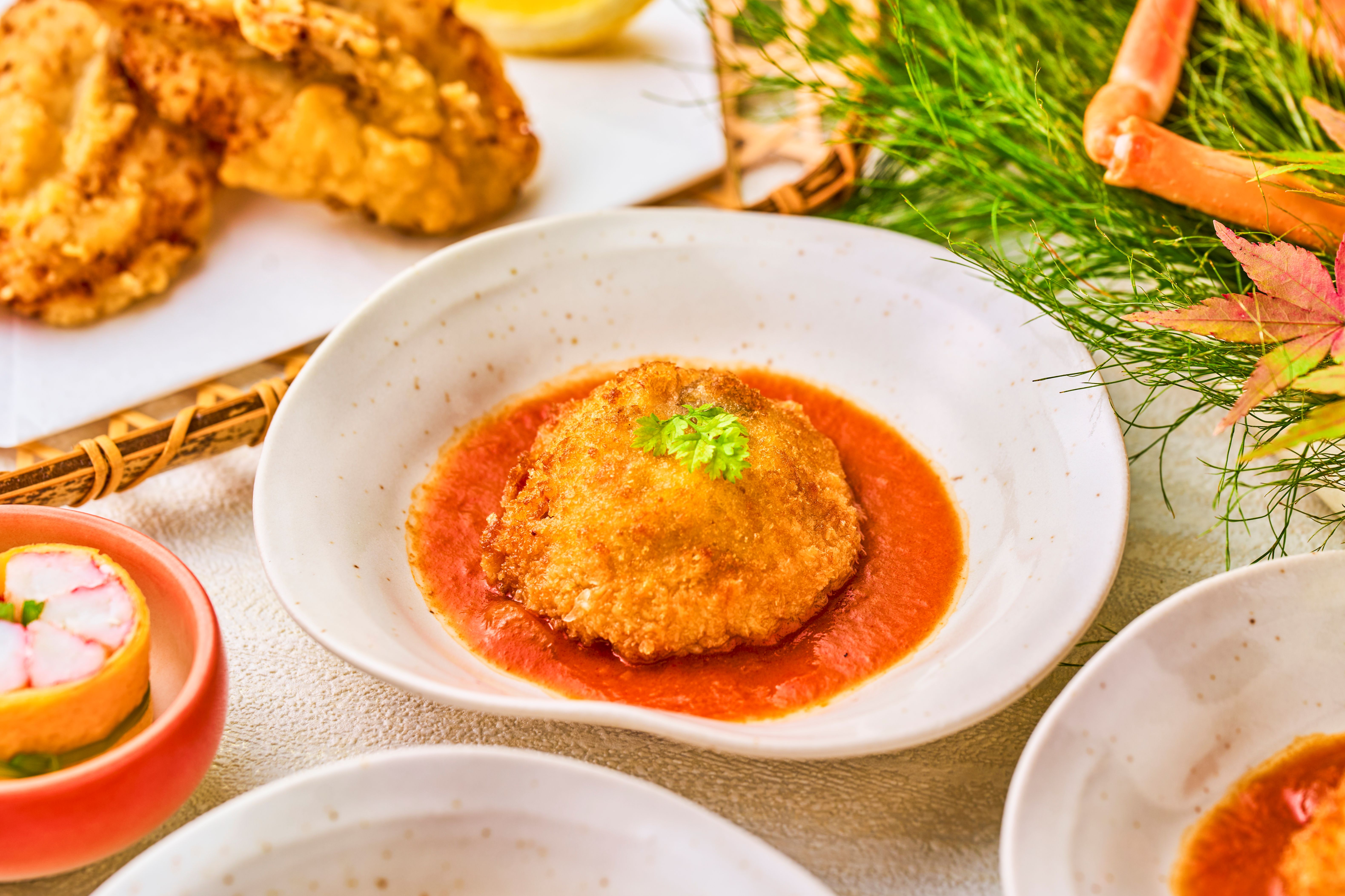 冬企画「こだわりの蟹」　手作りの蟹クリームコロッケ