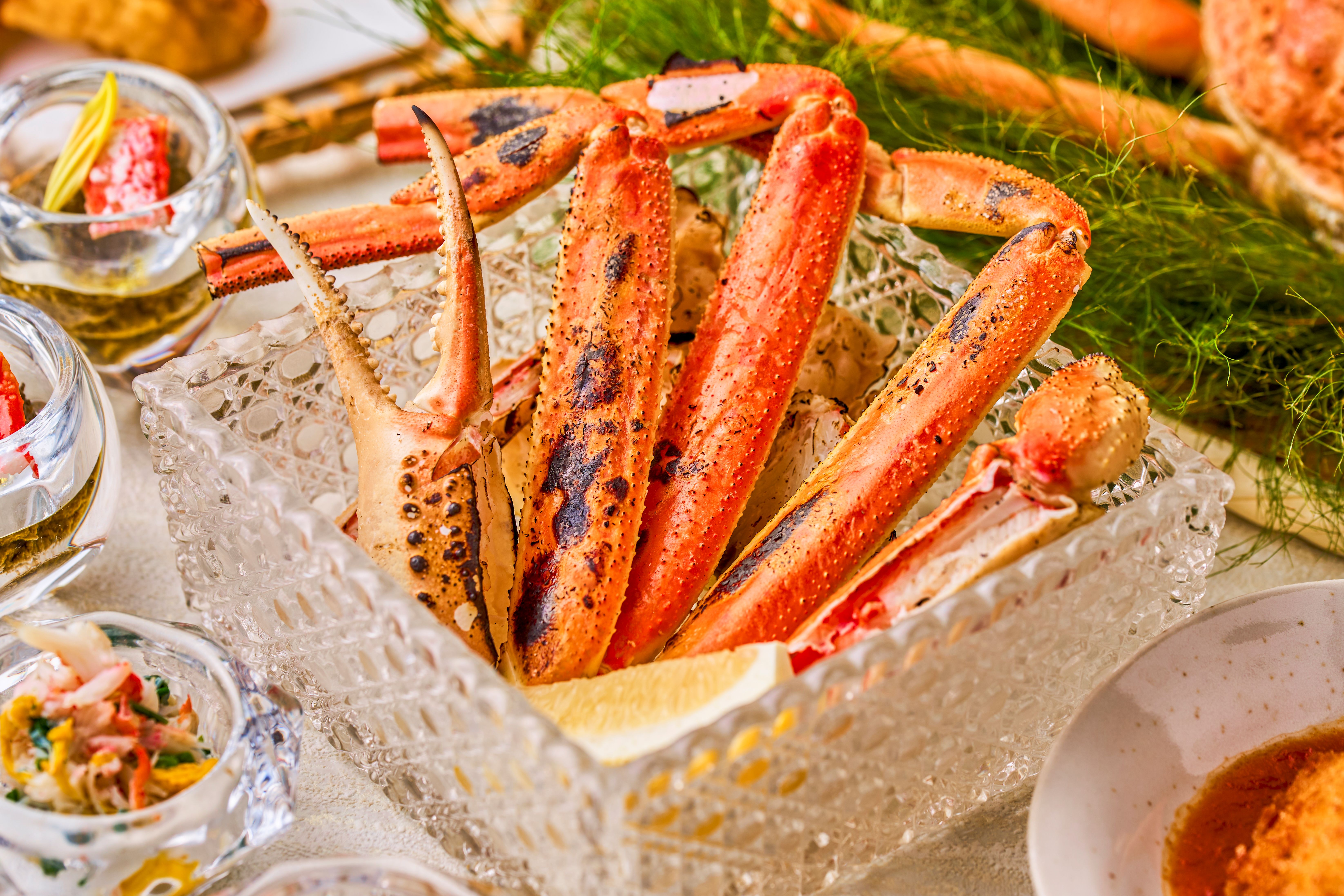 冬企画「こだわりの蟹」　本ずわい蟹の炙り