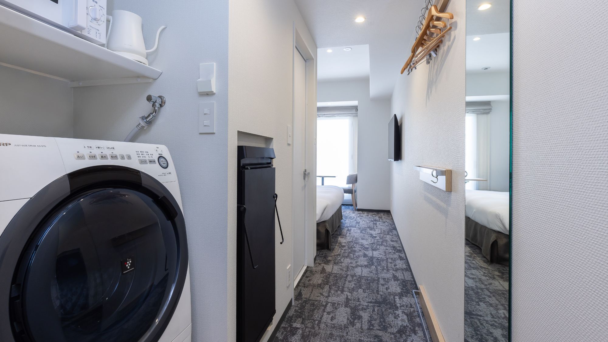 ◆スタンダードダブル｜洗濯乾燥機、電子レンジ