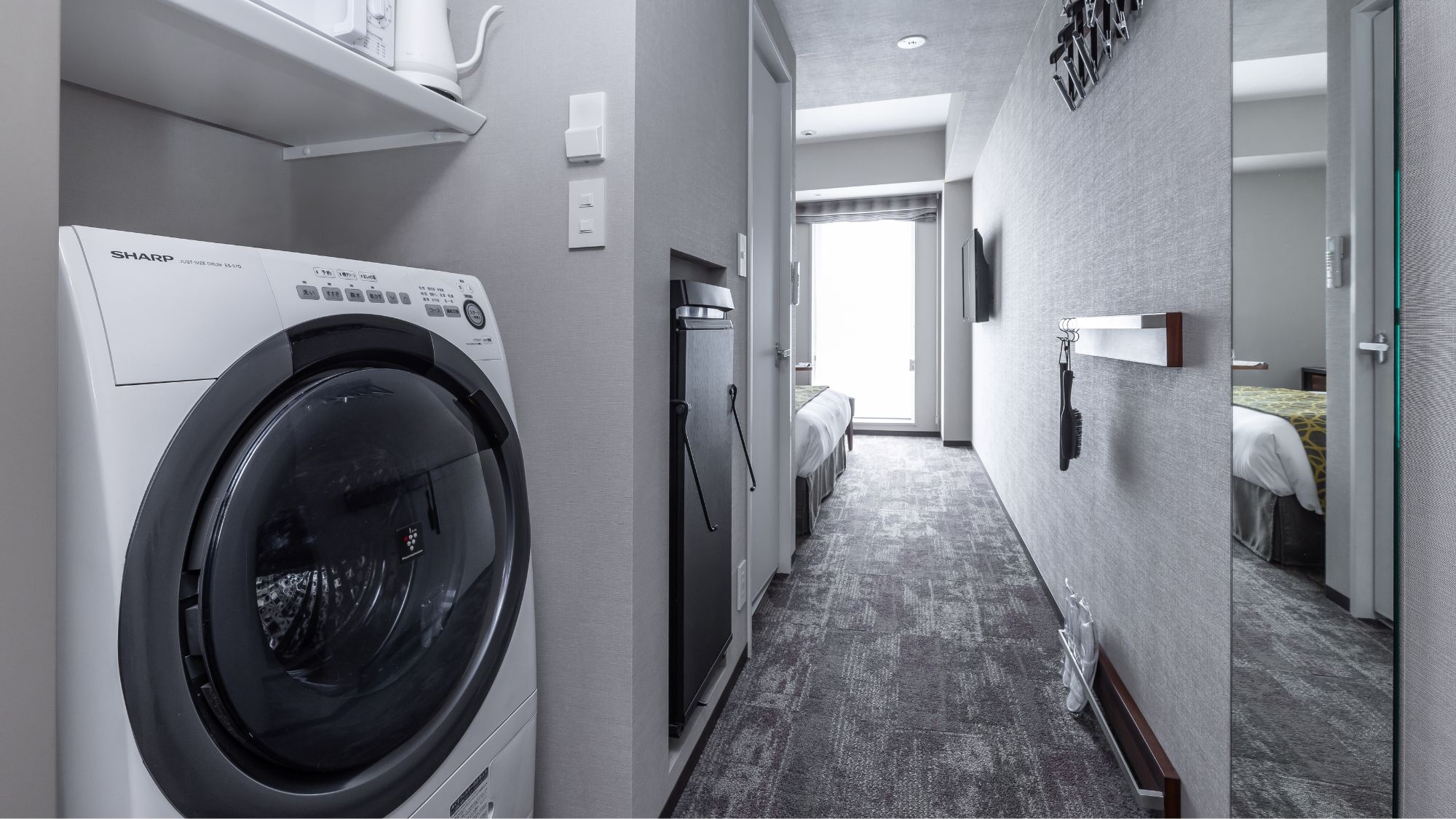 ◆スタンダードダブル｜洗濯乾燥機、電子レンジ