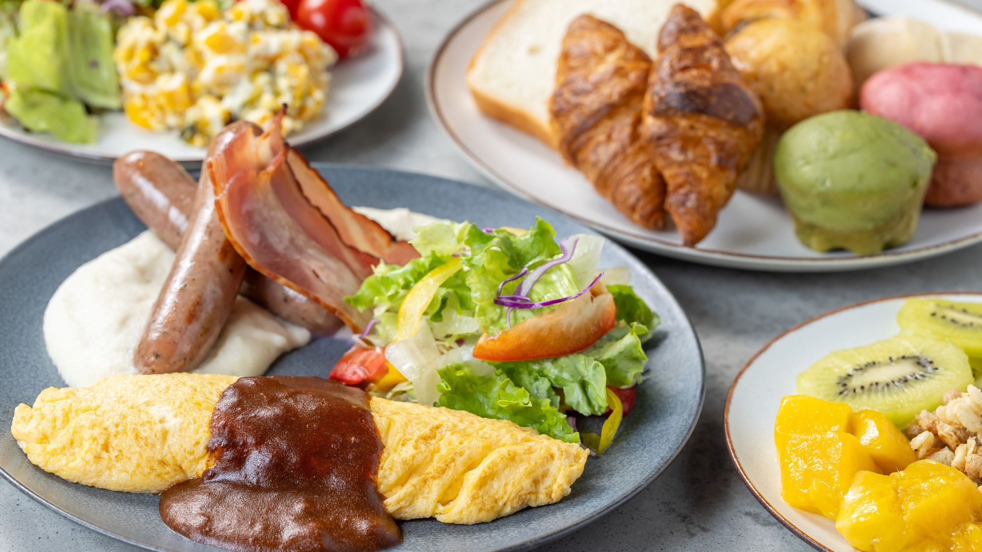 ◆朝食｜盛り付け一例