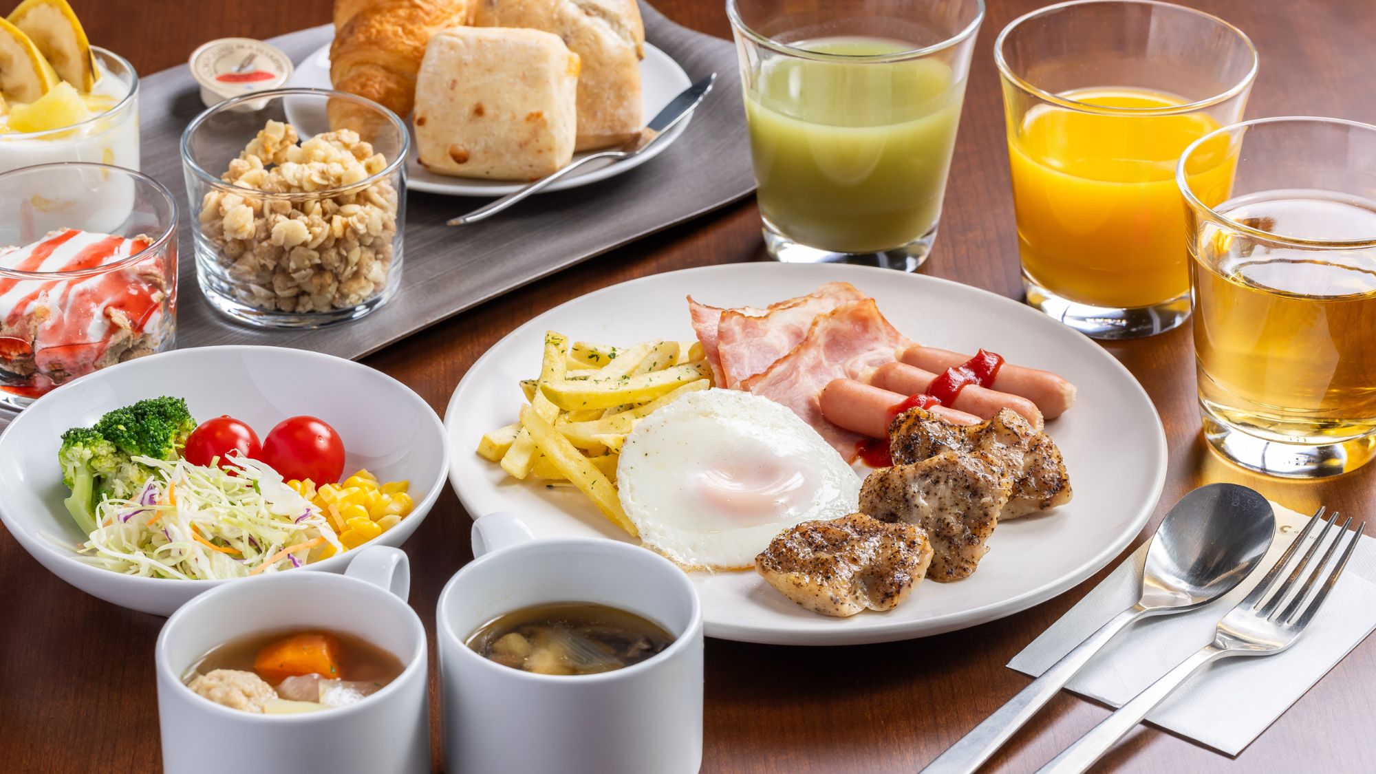 ◆朝食｜盛り付け一例（洋）
