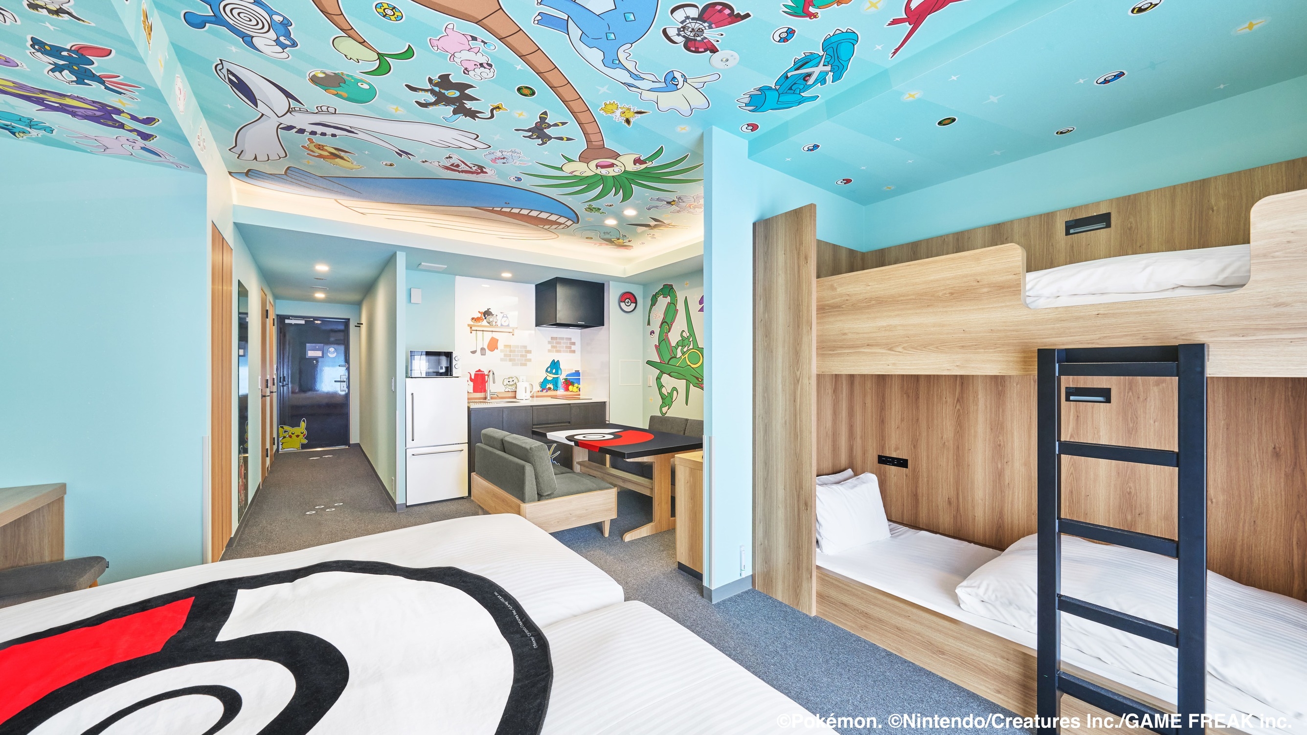 【ポケモンルーム】100匹のポケモンとお部屋に泊まろう！オリジナルノベルティつき！