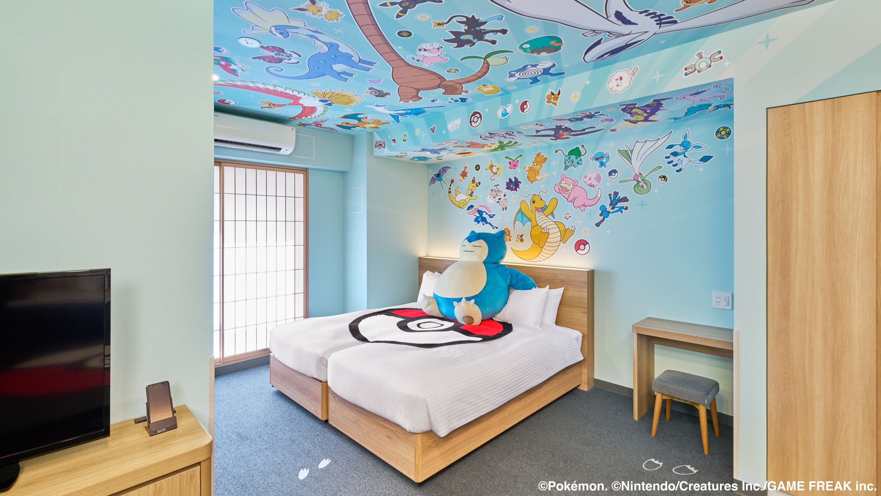 【ポケモンルーム】100匹のポケモンとお部屋に泊まろう！オリジナルノベルティつき！