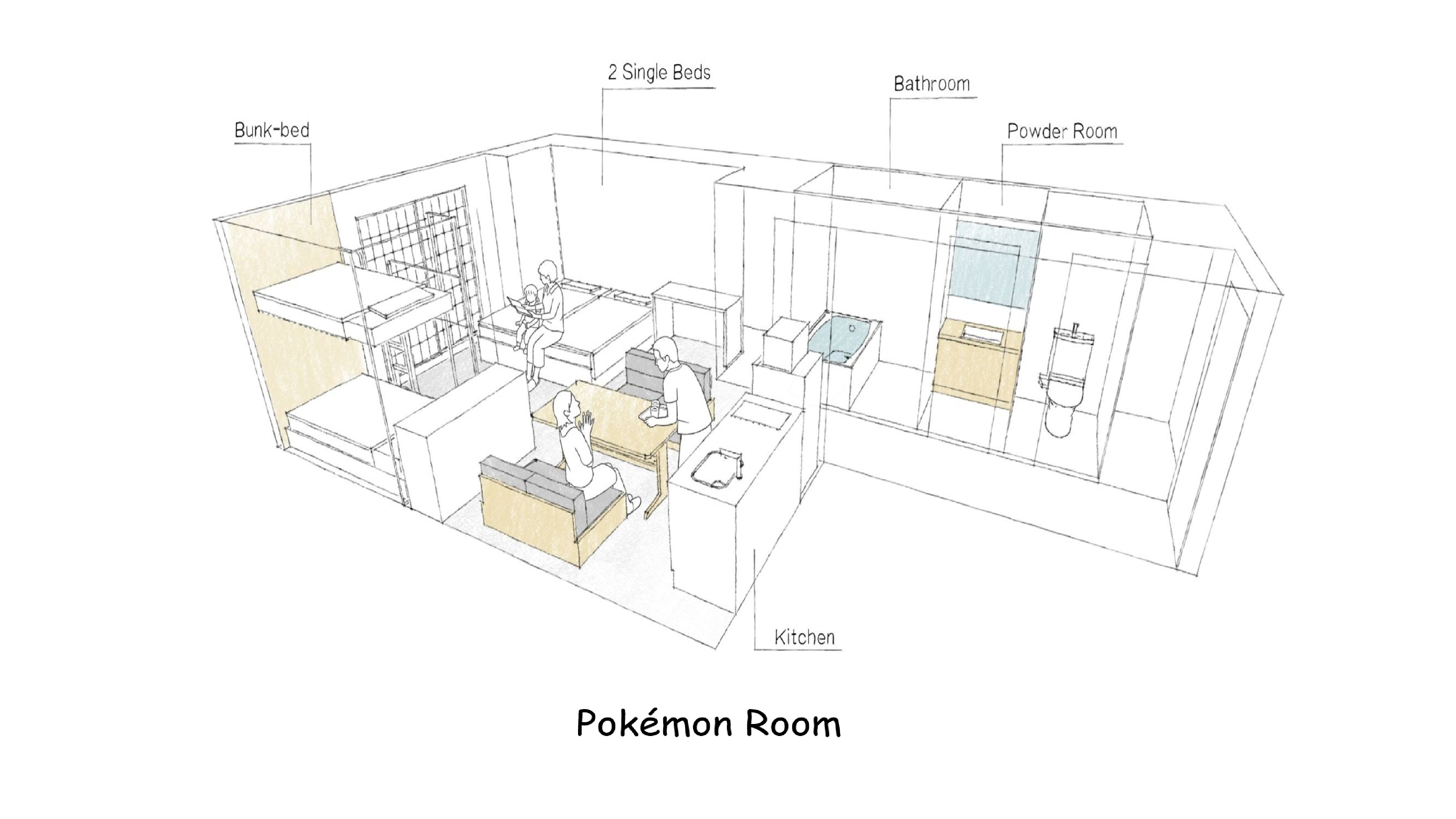 ポケモンルーム 間取り図
