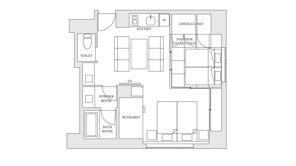 ジャパニーズアパートメント間取り図