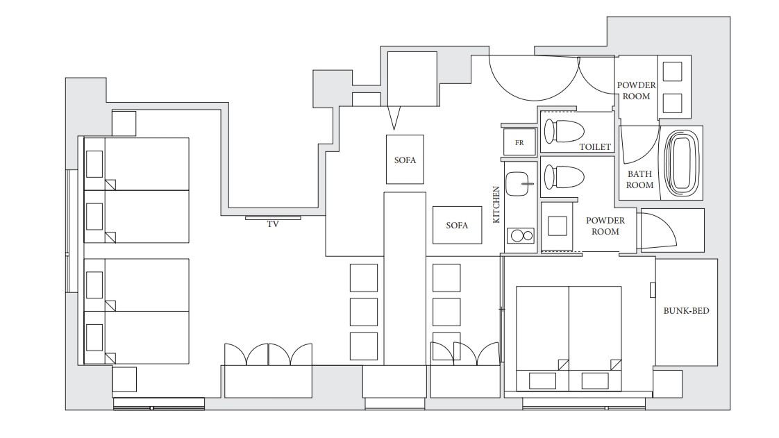 忍者ルーム間取り図