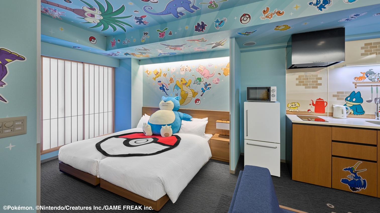 【ポケモンルーム】100匹のポケモンとお部屋に泊まろう！オリジナルノベルティつき！