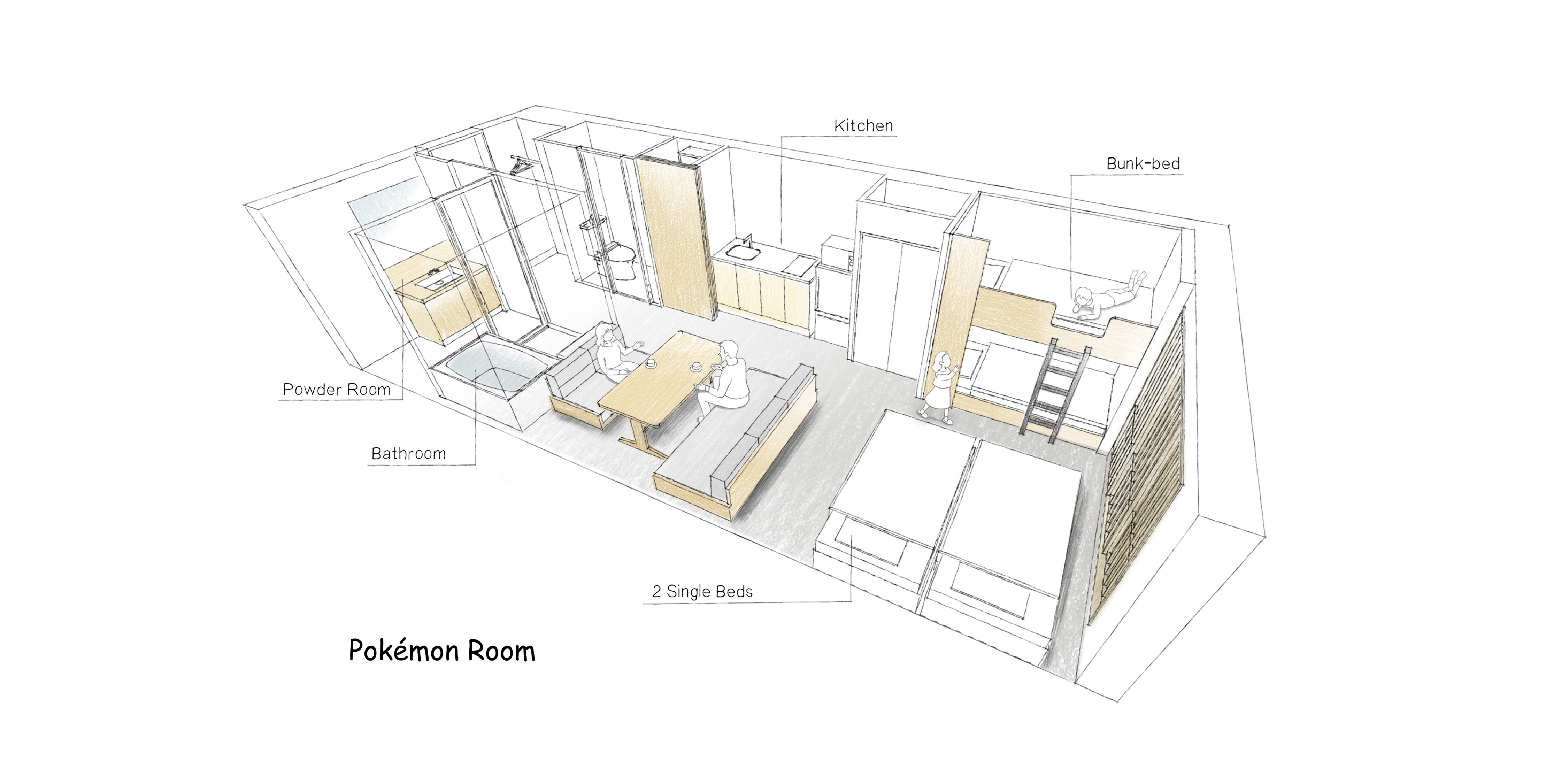 ポケモンルーム　間取り図