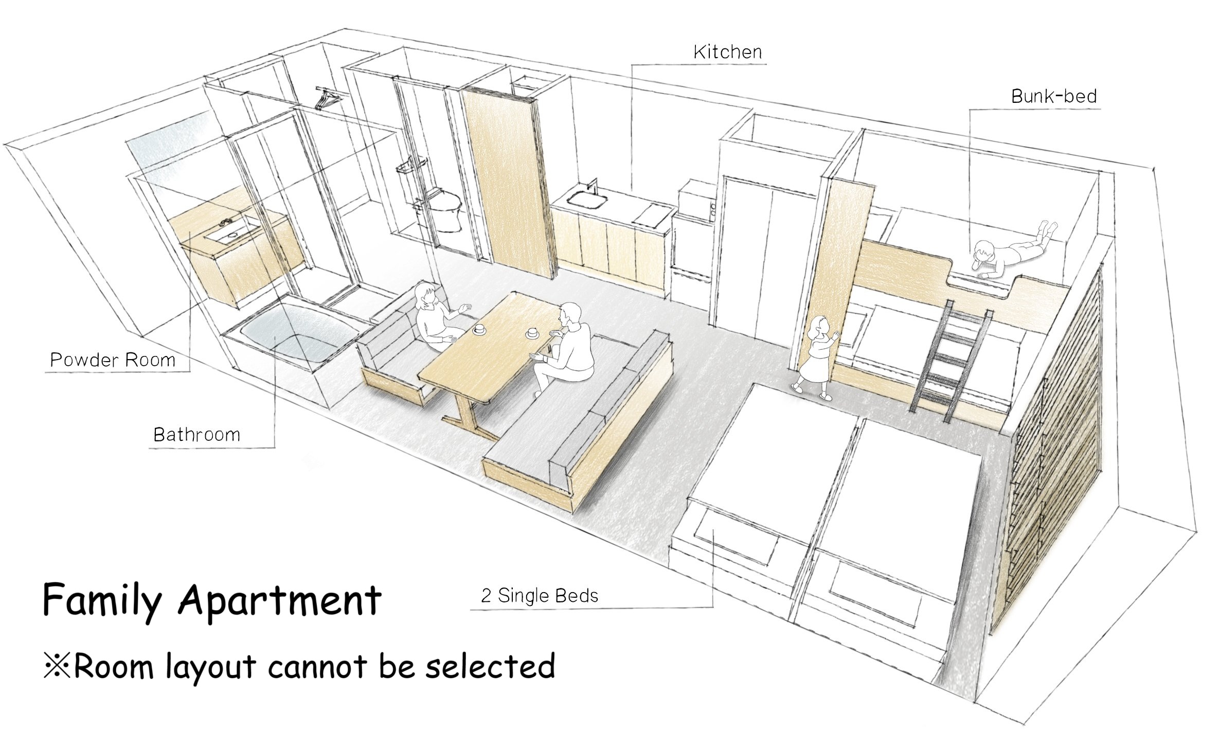 ファミリーアパートメント　間取り図　その2