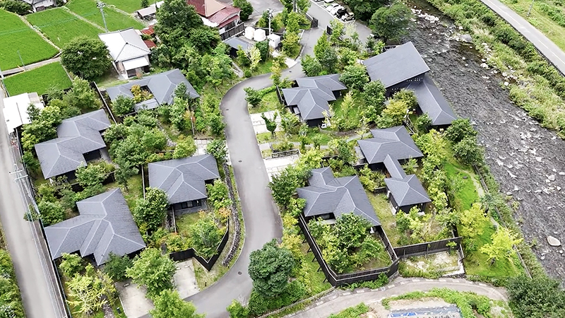 奥八女別邸やべのもり　空中画像