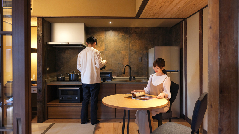 櫂KAI-1階■スタンダード■櫂-KAI-は全室キッチン付客室でございます。
