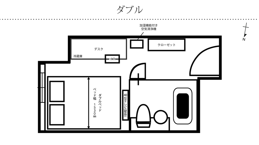 ダブル間取り図