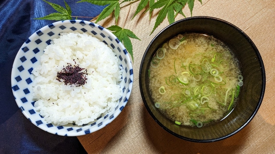 夕食【京都米とお味噌汁セット】