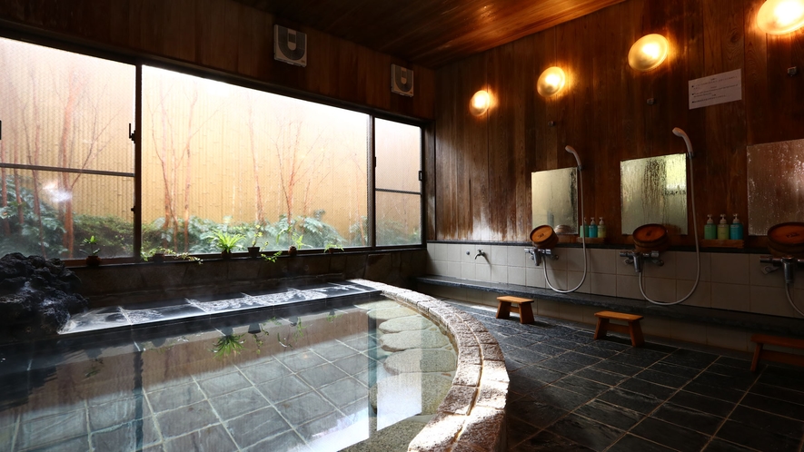 ◇お風呂◇～リウマチや冷え性等に効く木賀温泉を、ご堪能下さいませ♪　