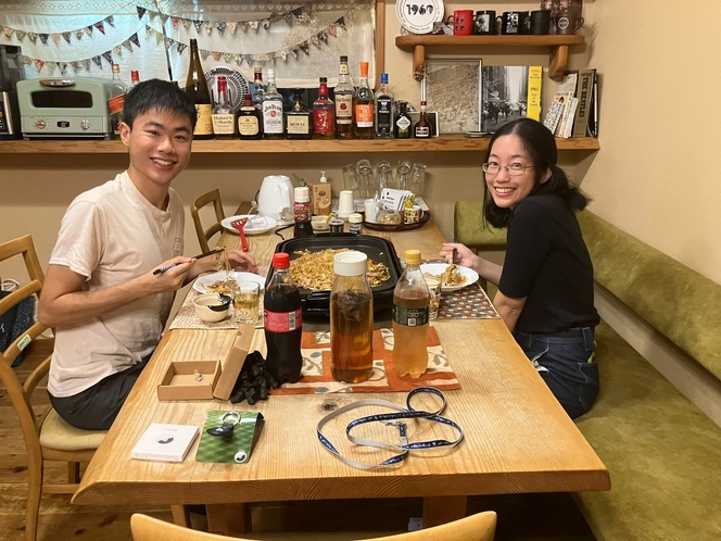 朝食風景