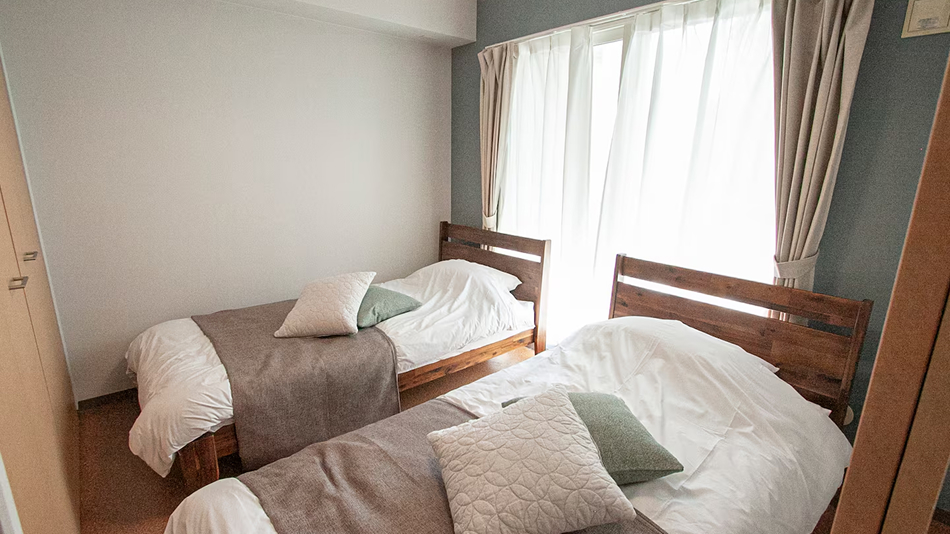 201　シングルベッド2台②