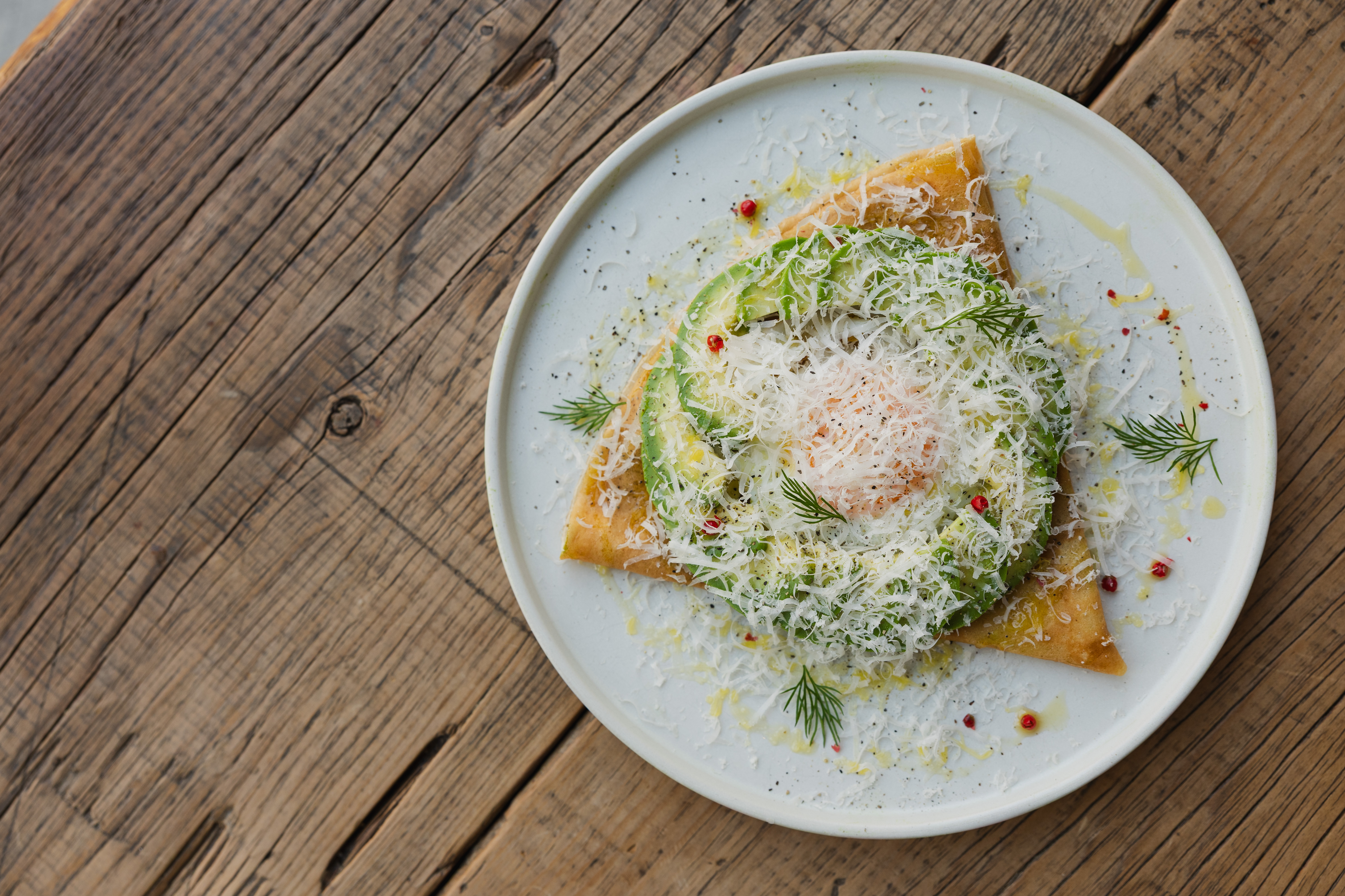 朝食付きプラン　アボガドトースト？