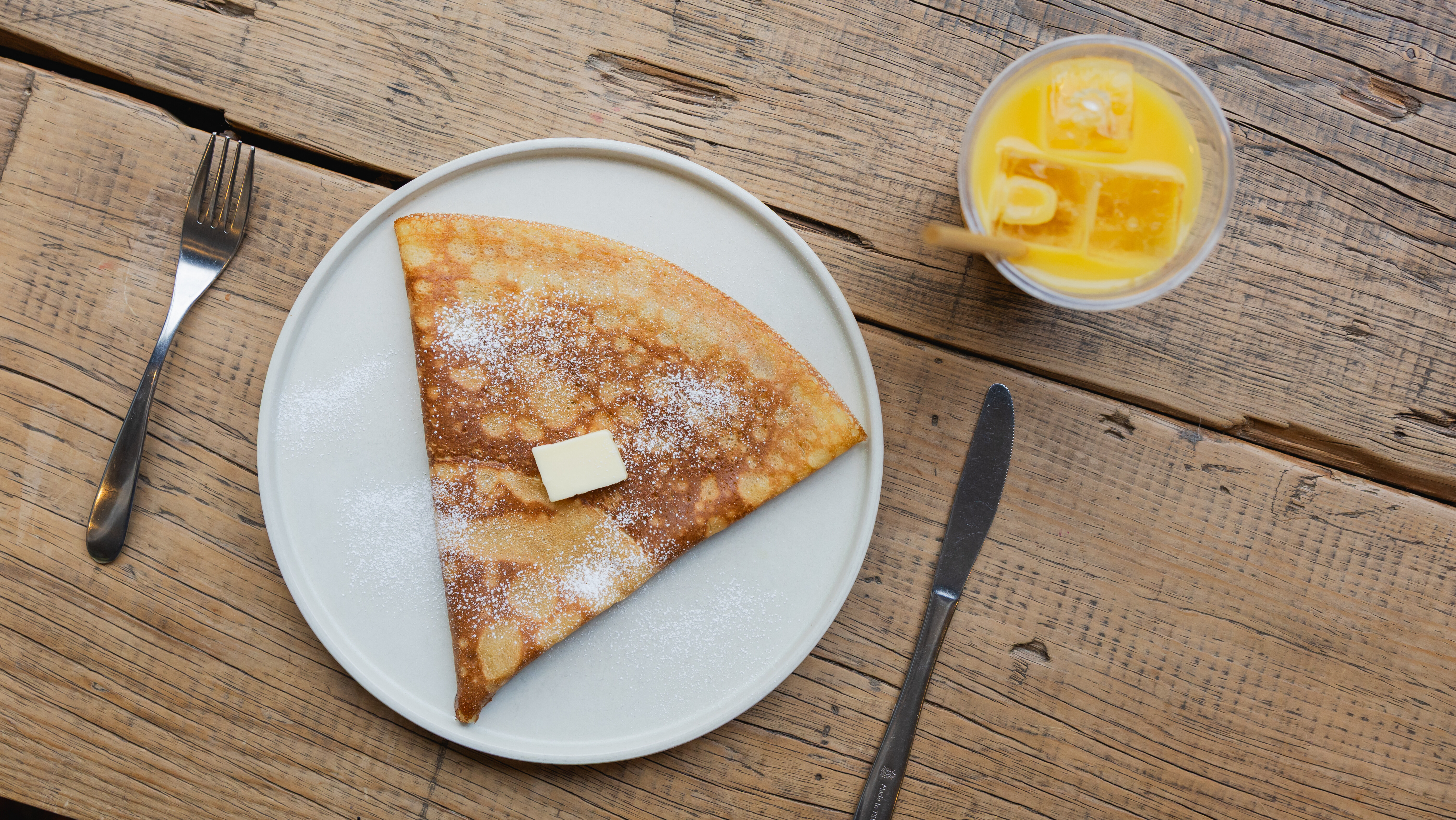 朝食付きプラン　バターシュガークレープ