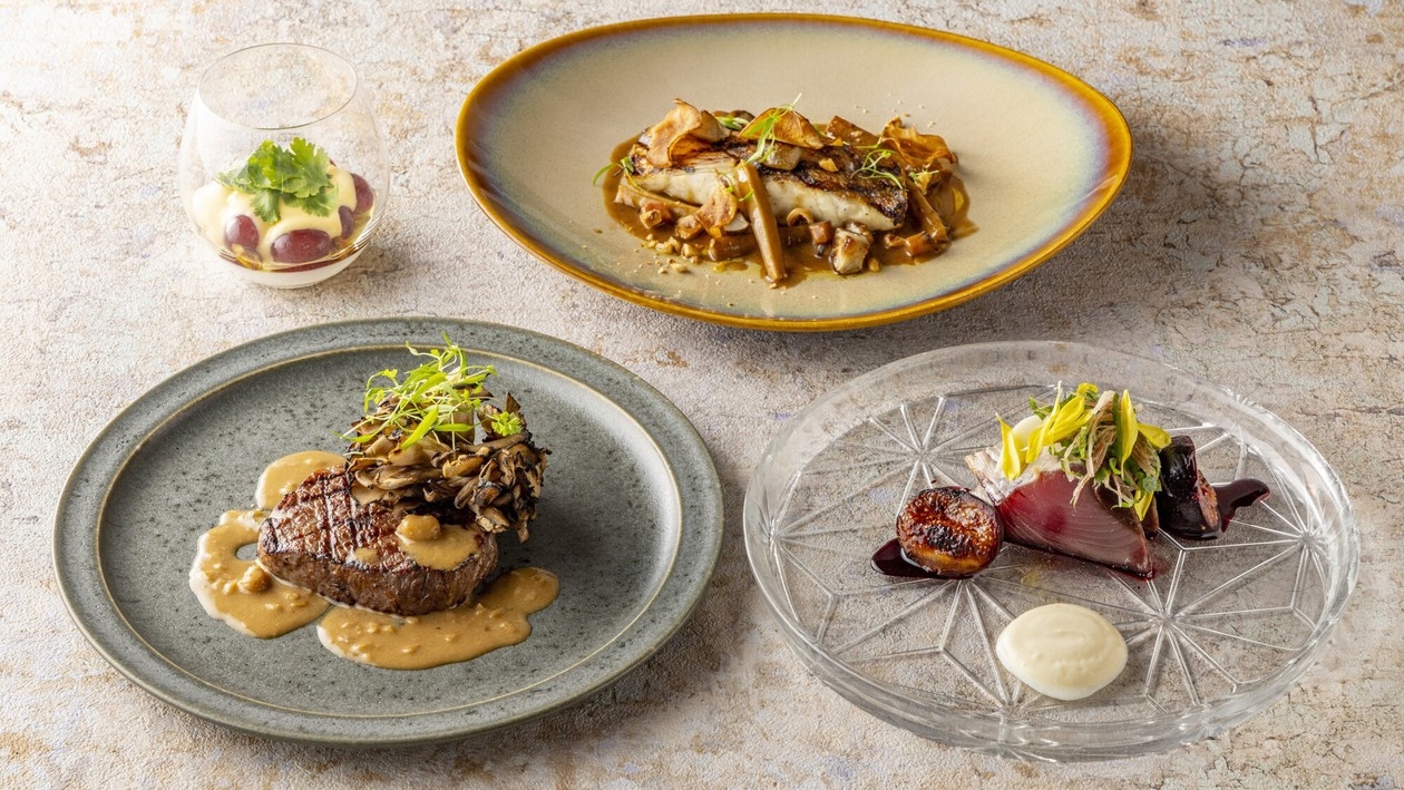 【2食付】さき楽30日前までお得！薪グリル厳選ビーフ×地魚シグネチャーコースディナーと朝食ビュッフェ