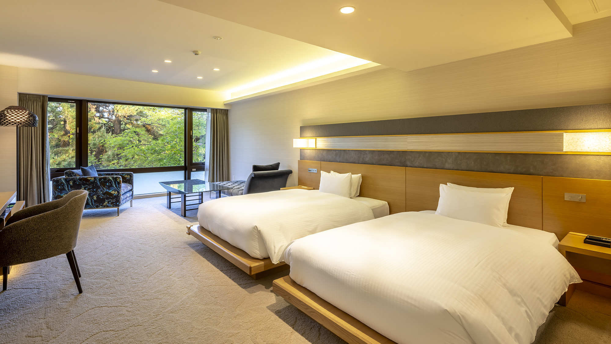 《モデレートツインB》京都の趣を感じる和モダンなお部屋。