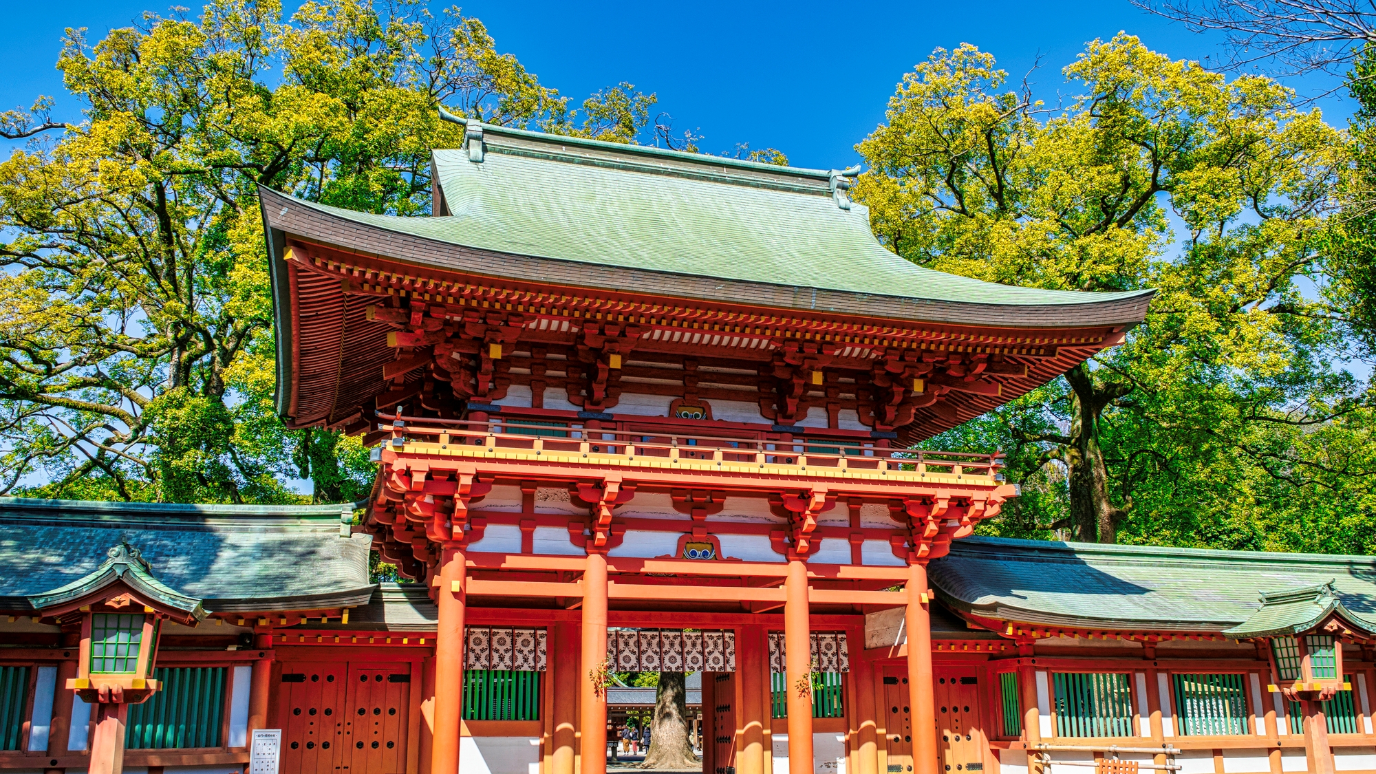 【当館から徒歩15分】武蔵国一宮で、開運や縁結びにご利益があると言われる古社「氷川神社」