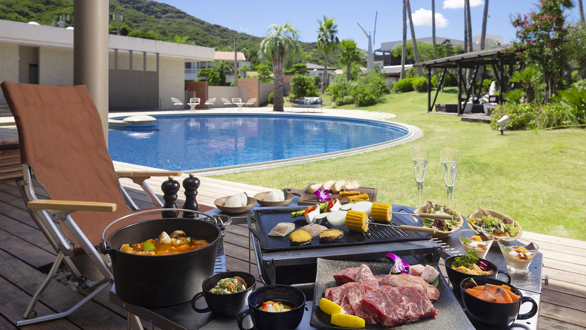 【レジデンスヴィラ】バーベキュースペース（イメージ）