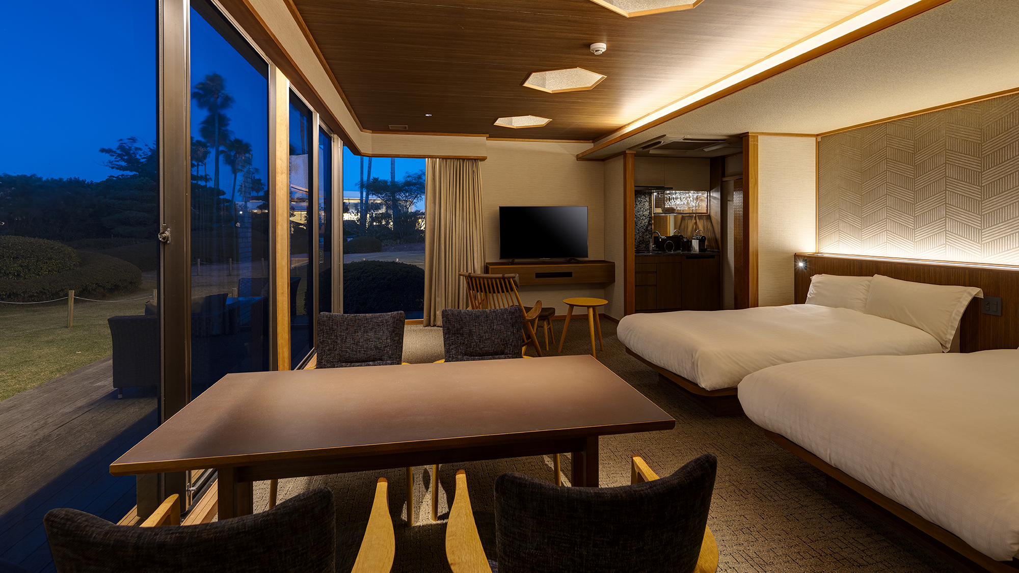 【ガーデンヴィラ】専有露天風呂付ツインA