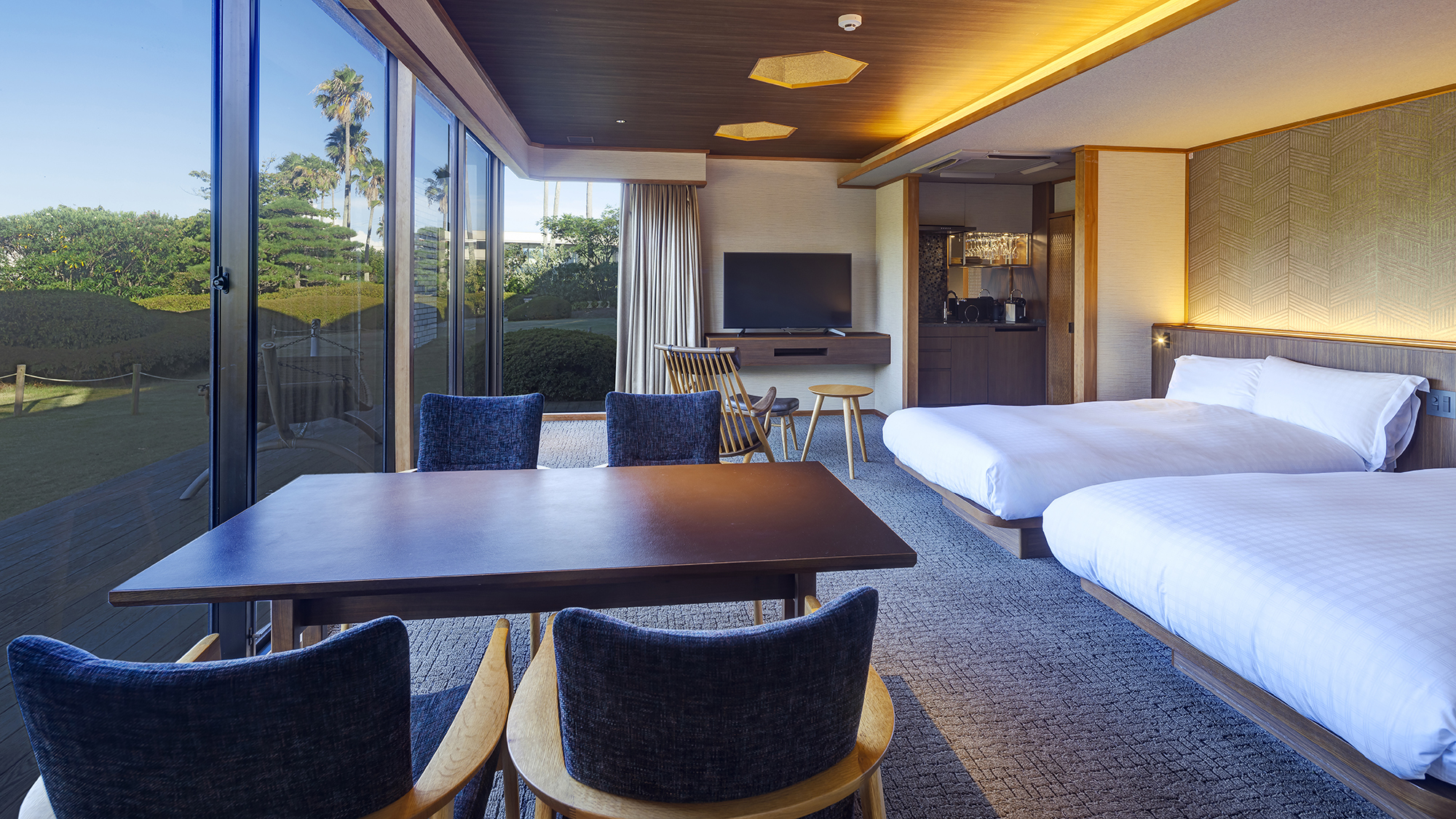 【ガーデンヴィラ】専有露天風呂付ツインA