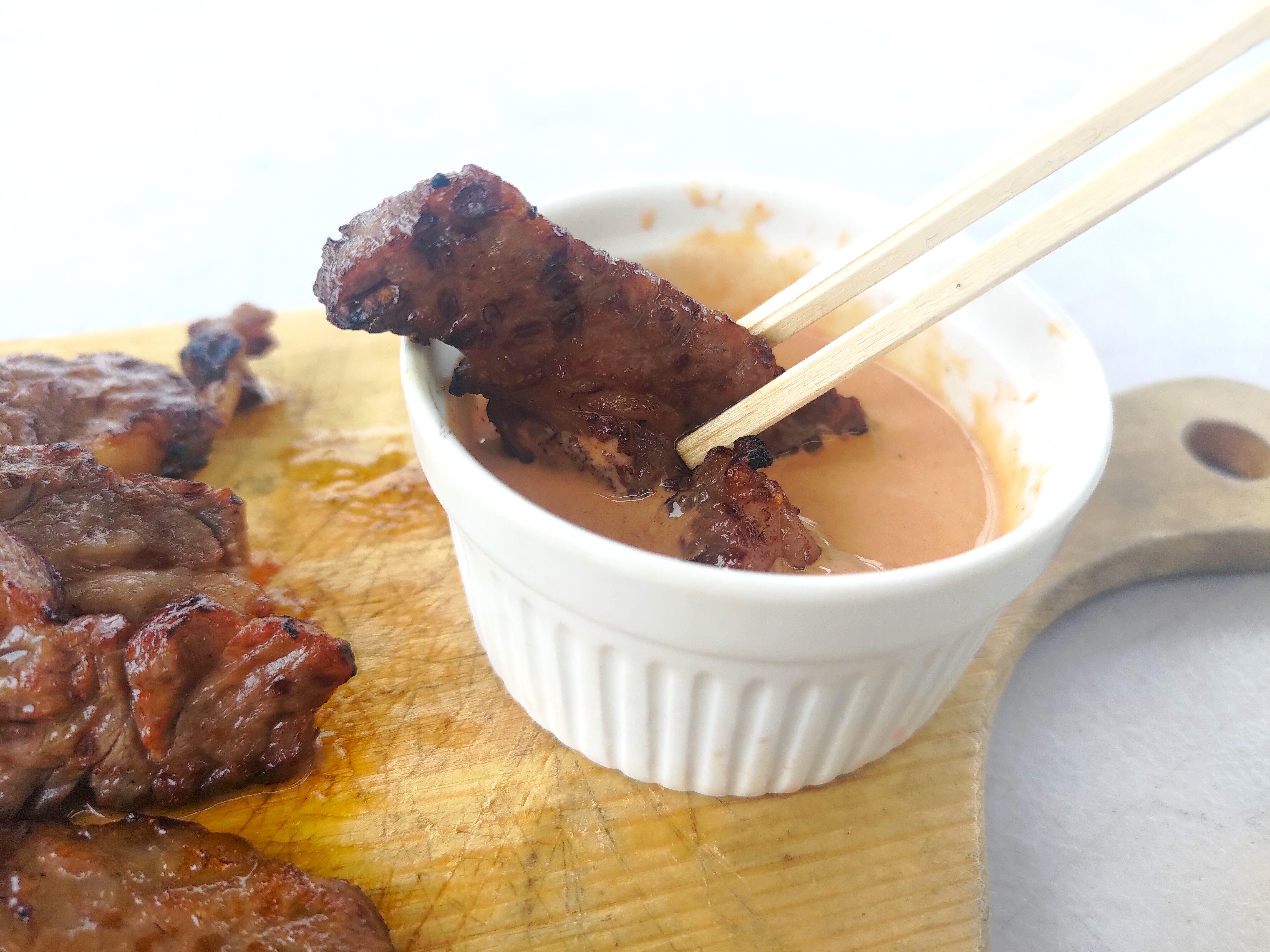 絶品ソース付き黒毛和牛中落カルビ