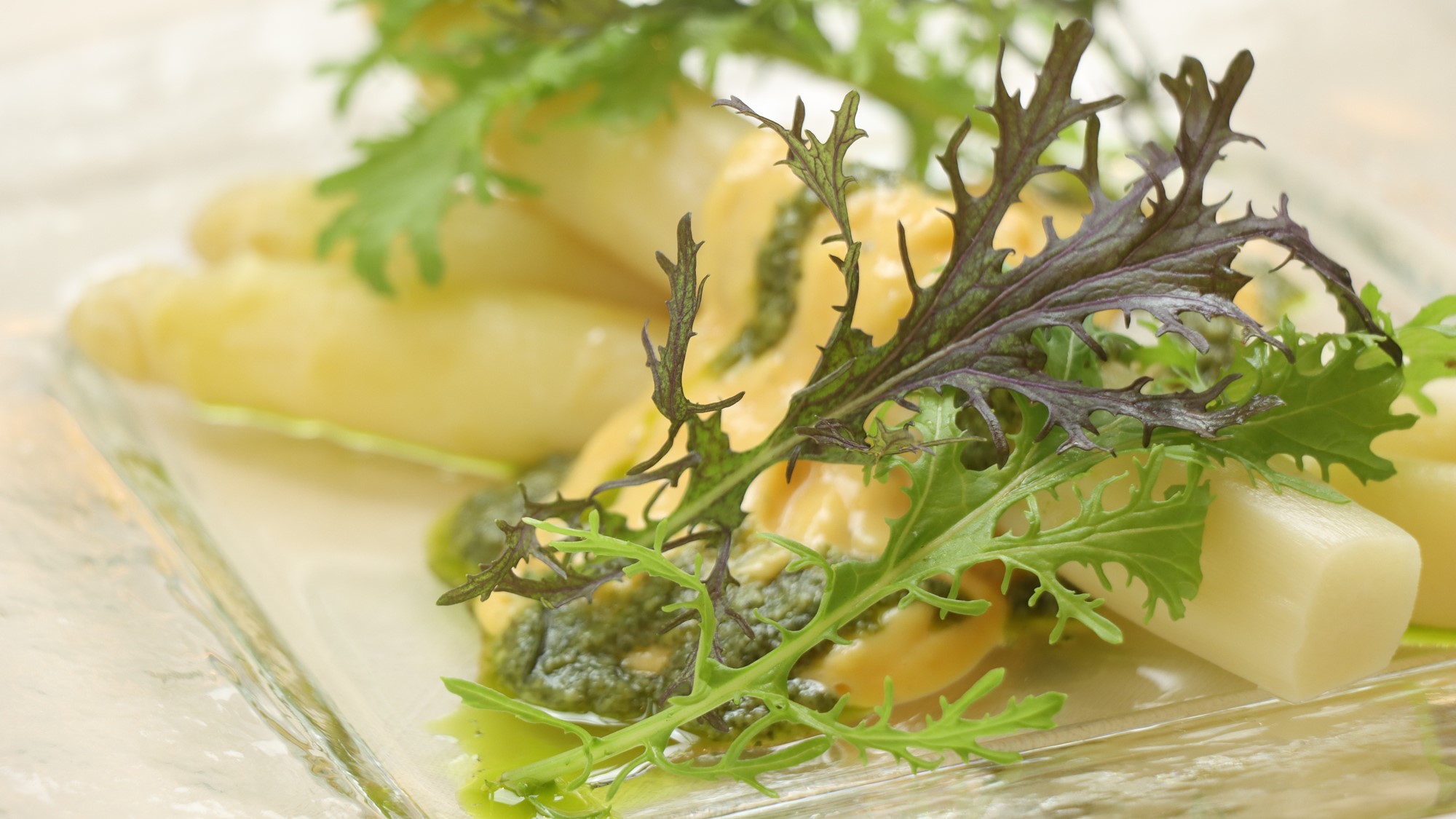 【夕食一例】フランス産ホワイトアスパラガス