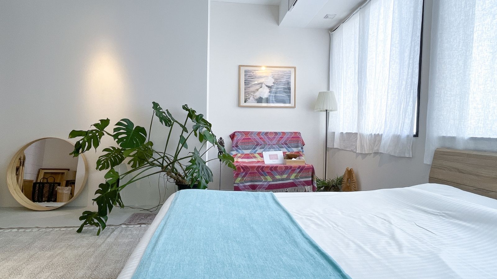 【YuTASHIKu】ダブルベッドが2台とシングルベッドが1台があります。定員は5名様です。