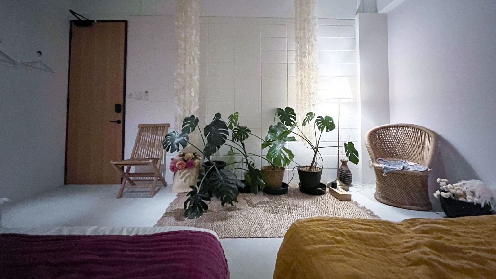 【Jo-To】2つのダブルベッドがある、日当たりのよい個室のお部屋です。定員は4名様です。