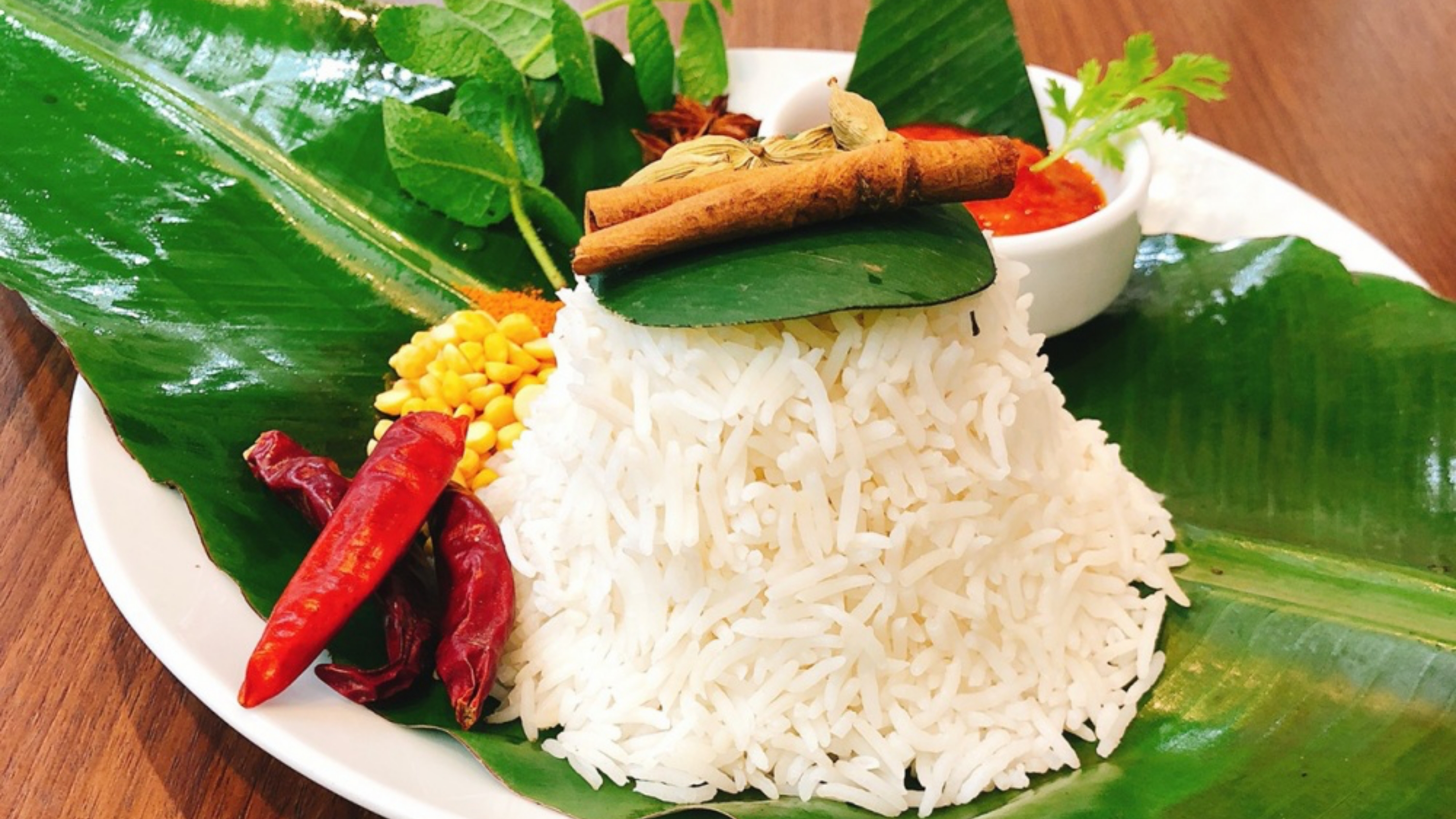 当館のご飯は、太りにくいお米と言われているバスマティライスを使用しています。